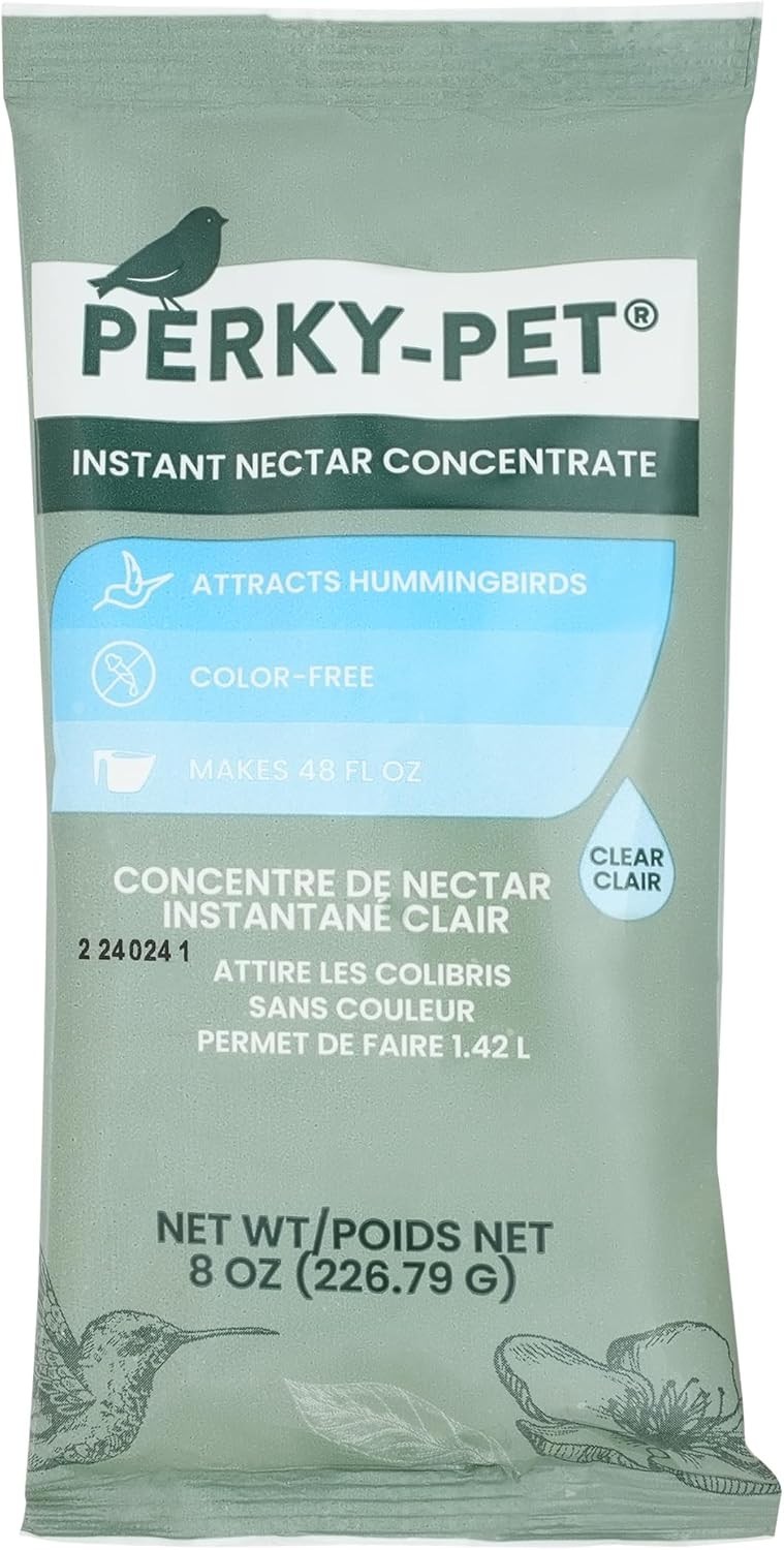 Hummingbird Nectar Powder – 8 oz Makes 48 Oz, Non-Staining, Easy to Mix