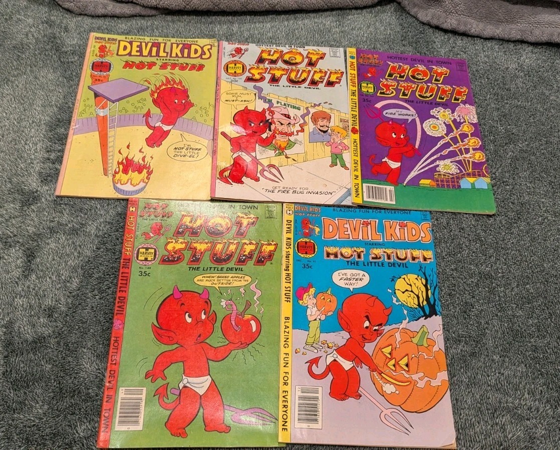 Harvey Hot Stuff Devil Kids Comic Lot of 5 Bronze Age 1977-1979