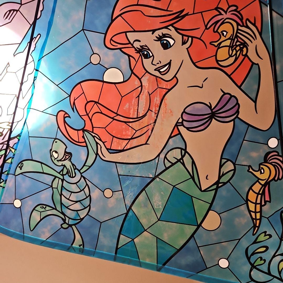 Brand new and un ☆ Disney Princess Stained Glass Style Vinyl Umbrella Ariel