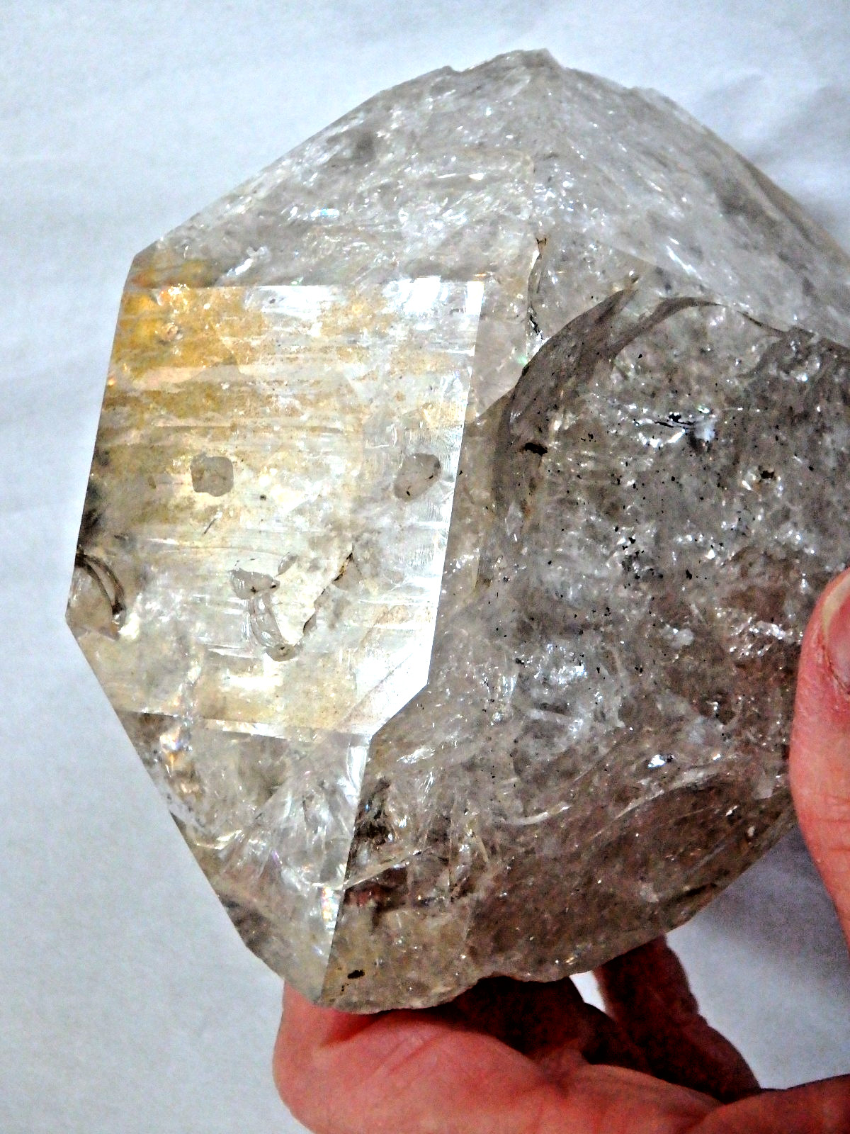 Crystal 💎 Huge Herkimer Diamond Full of Rainbows 1 pound 11 ounces Collector