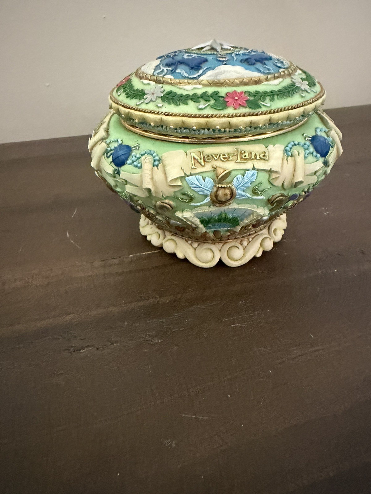 DISNEY TINKER BELL Peter Pan Neverland Music Box „You can Fly“ 1951 Works!