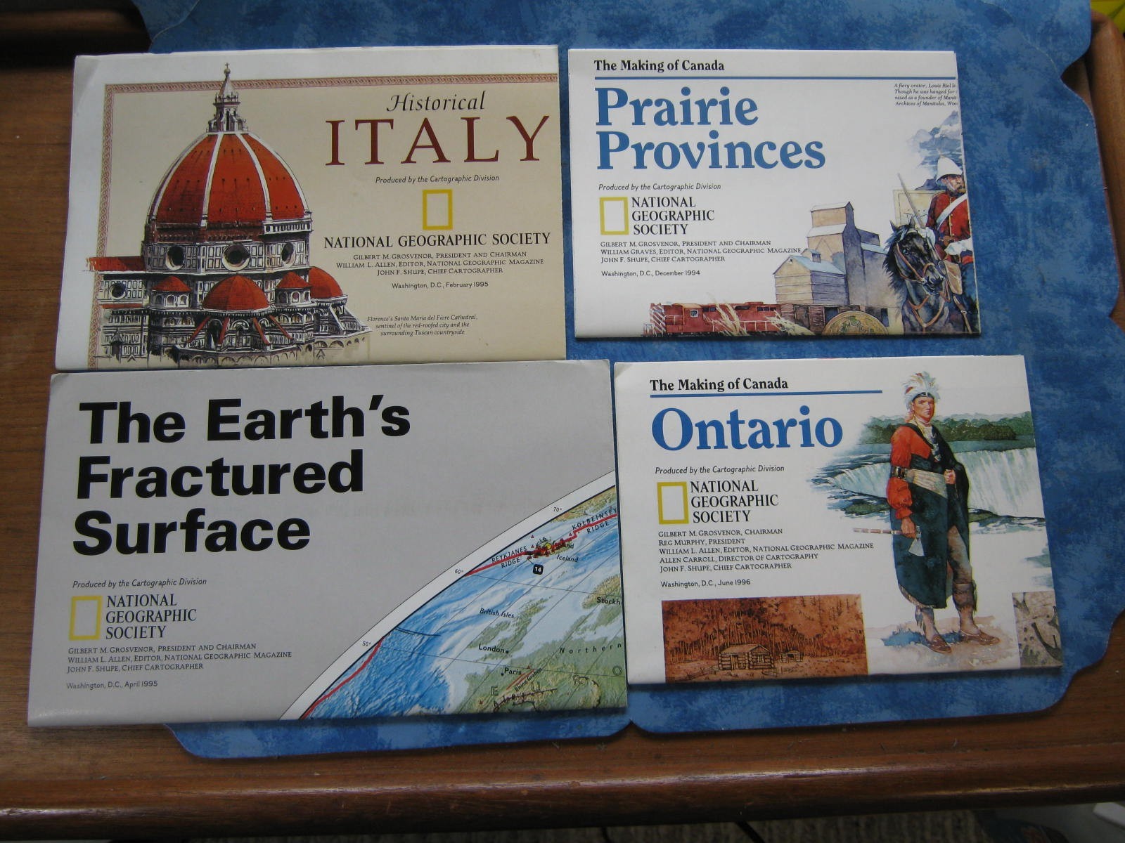 LOT OF 37 NATIONAL GEOGRAPHIC MAPS 1990-1999 No Duplicates