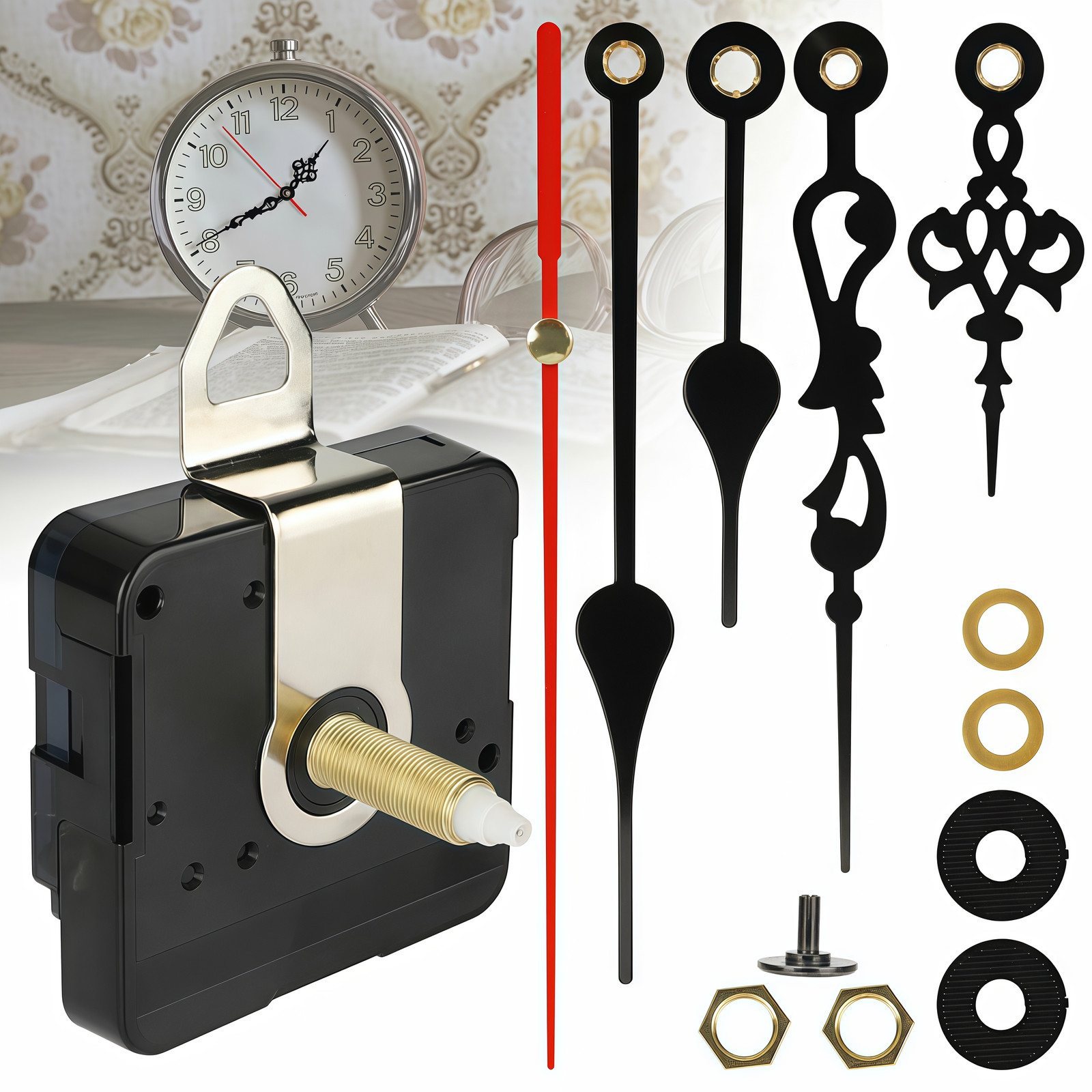 DIY Tool Quartz Wall Clock Movement Mechanism Hand Replacement Motor Repair Kit