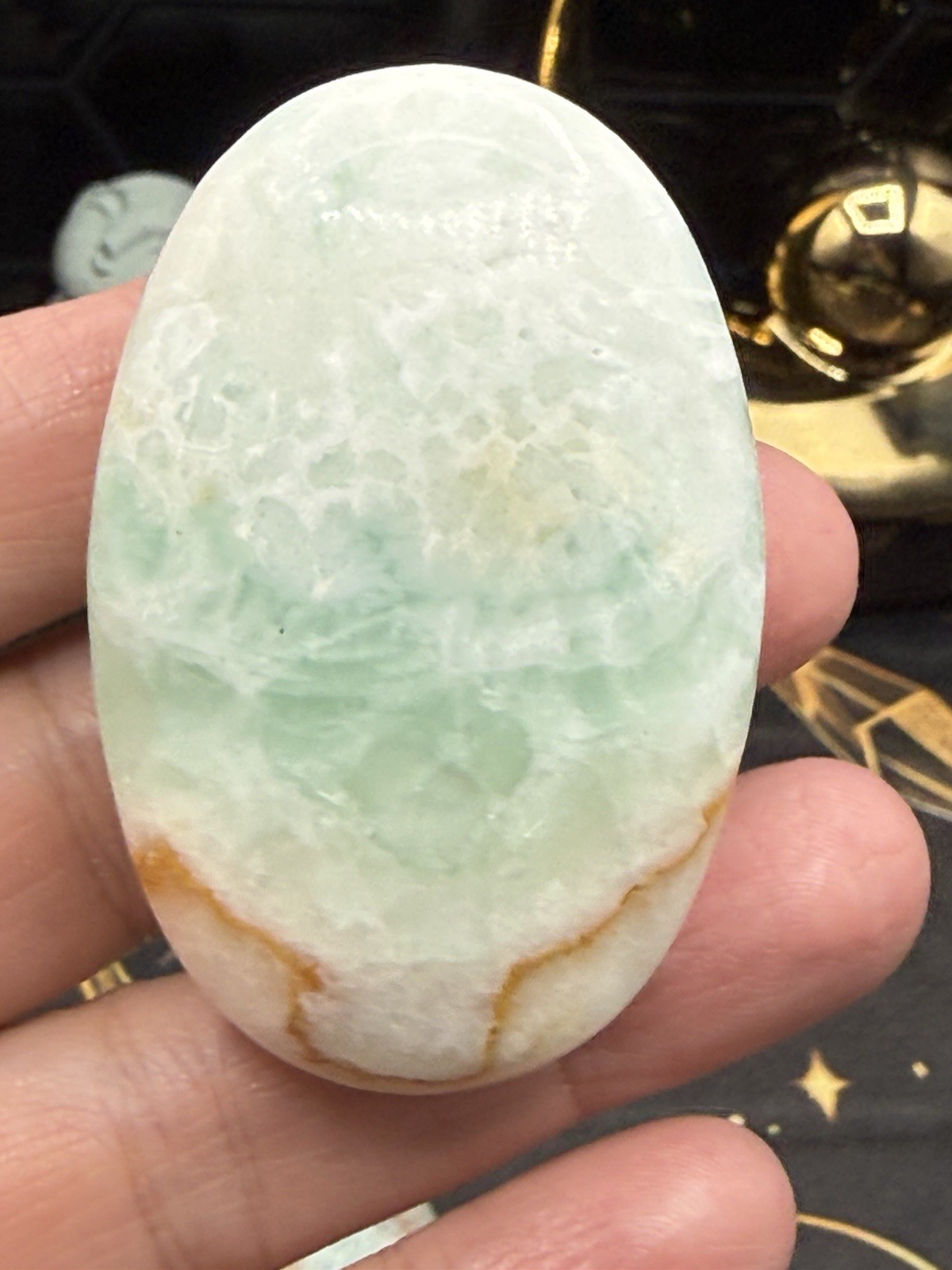 Natural Caribbean Calcite Palm Stones Free shipping