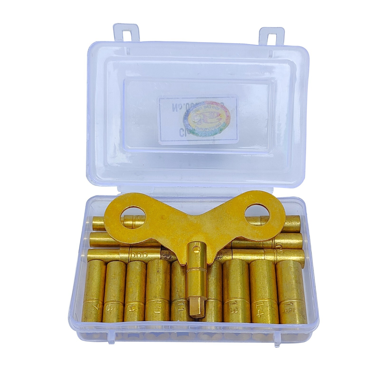 19 Piece Clock Winding Key Set – All Clock Key brass Set No. 000 to 15 Universal