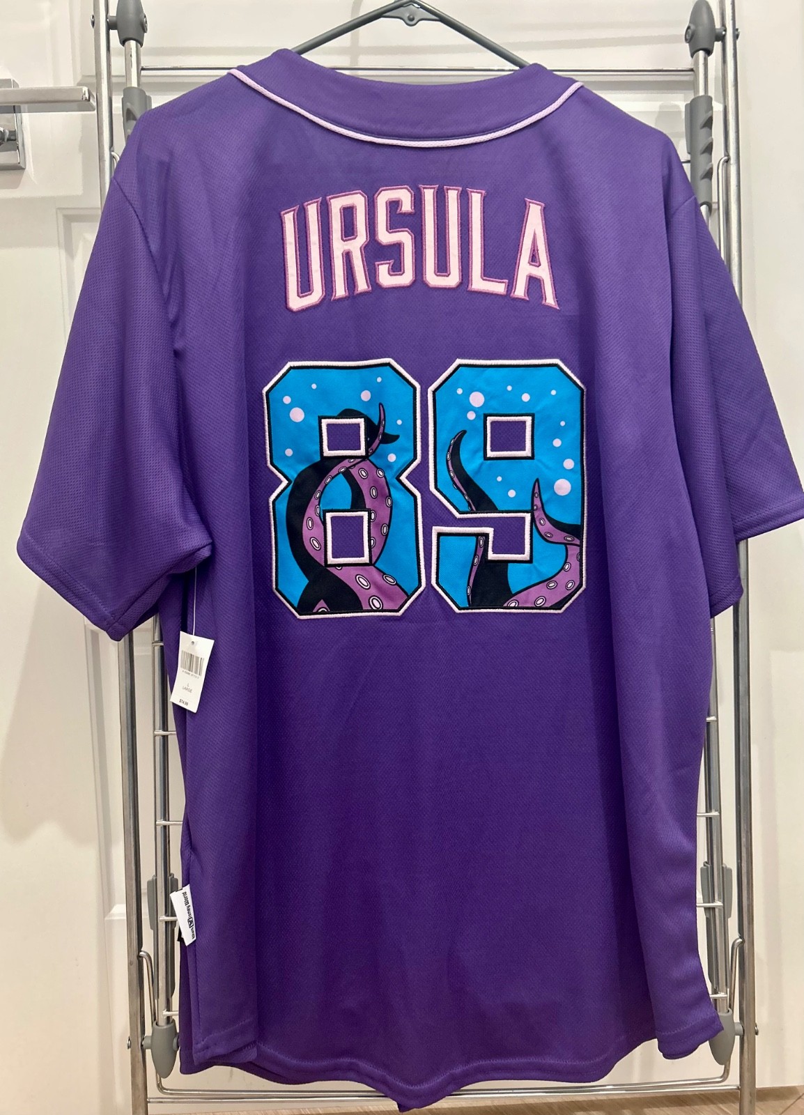 Disney Parks Disney World Villains Ursula Baseball Jersey Size: L NWT FLAWED