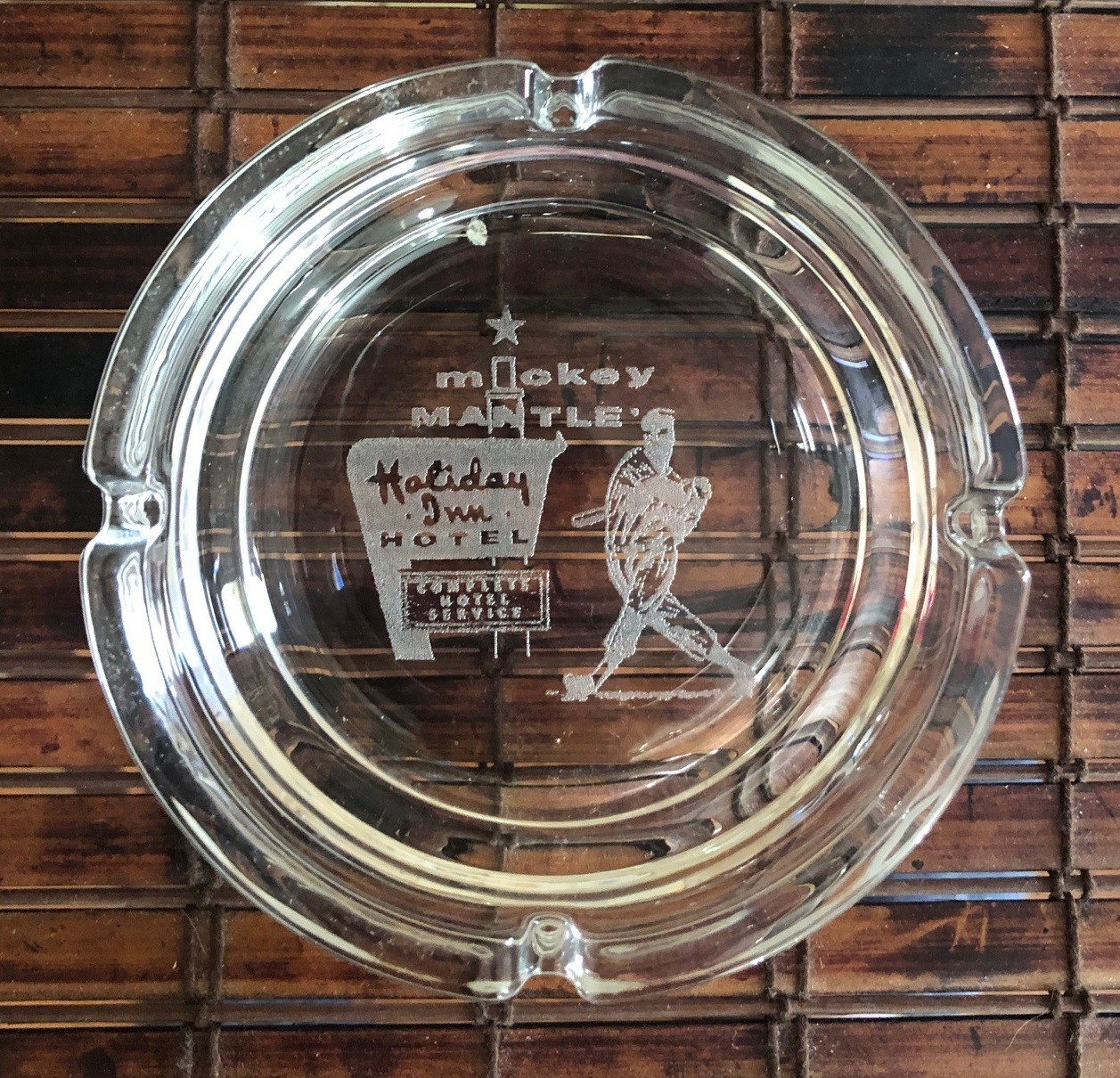 1950’s – 60’s Mickey Mantle’s Holiday Inn Hotel Ashtray