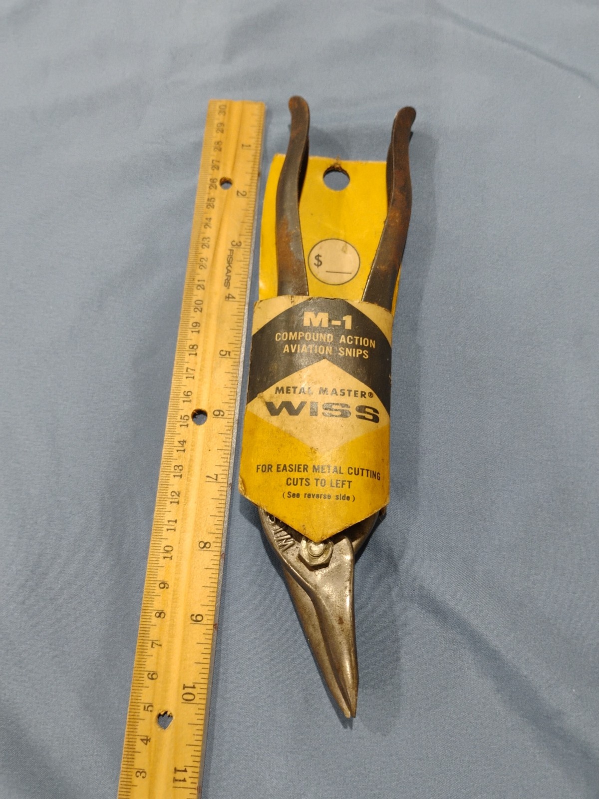 Vintage Wiss Metal MasterM-1 Compound Action Aviation Snips With Sleeve Cut Left