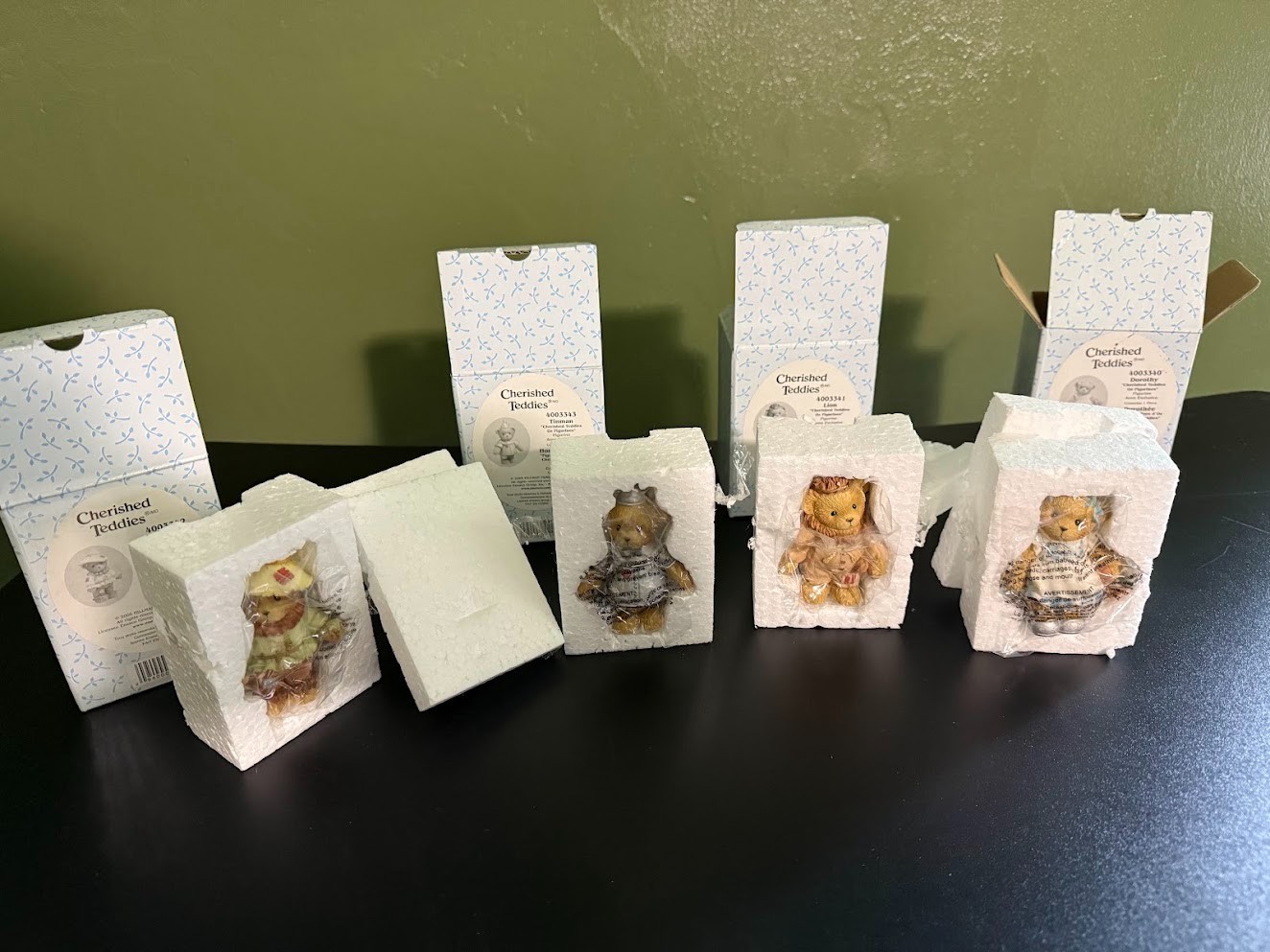 Cherished Teddies, Wizard of Oz Full Set with boxes, Perfect Condition