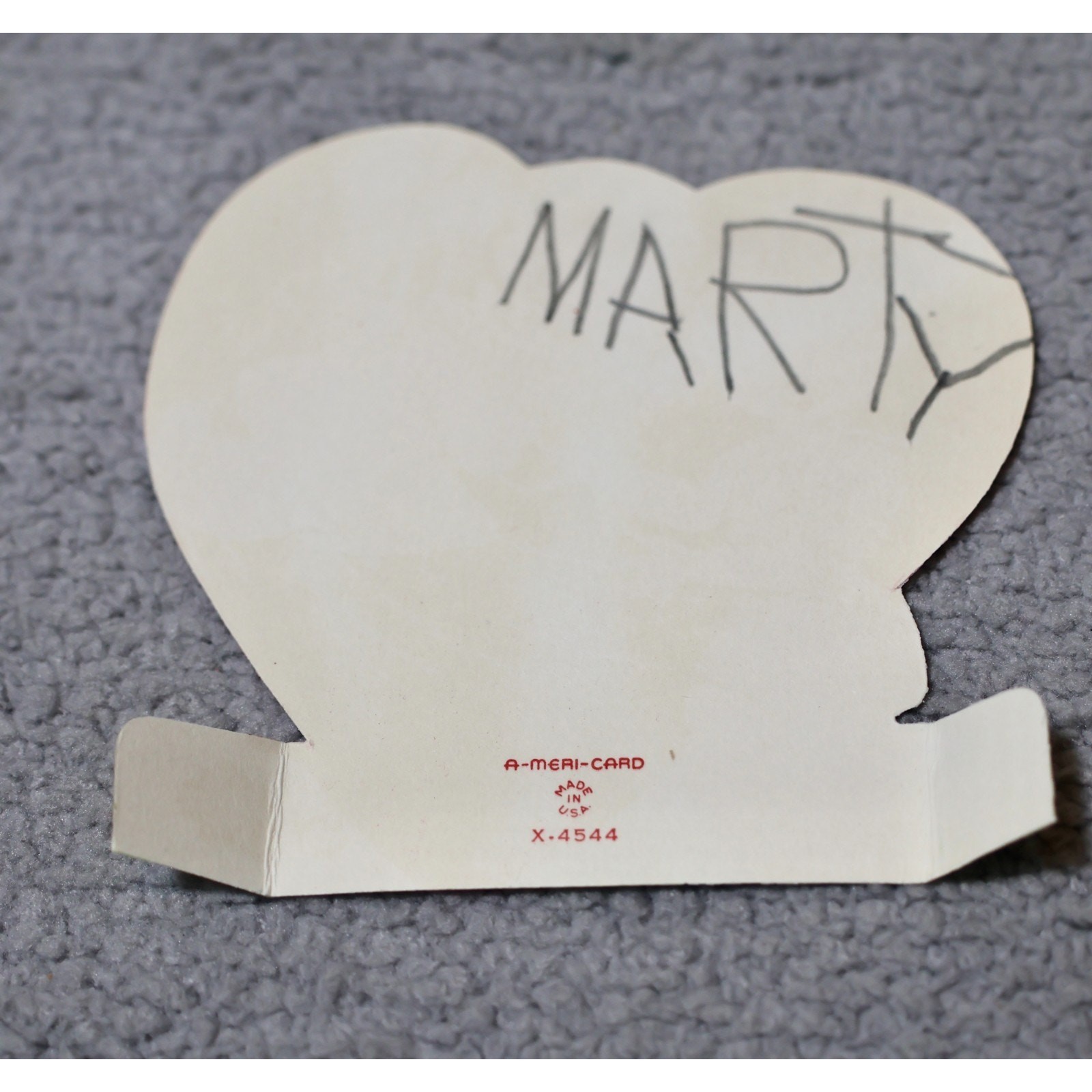 Vintage A-Meri-Card Die-Cut Valentine Kids Swinging Be My Valentine 1950s