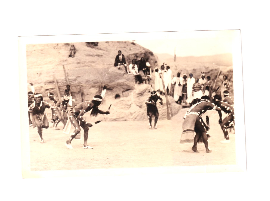 1920″s pueblo indian people Commanche Dance photo by mack photo Sante Fe NM