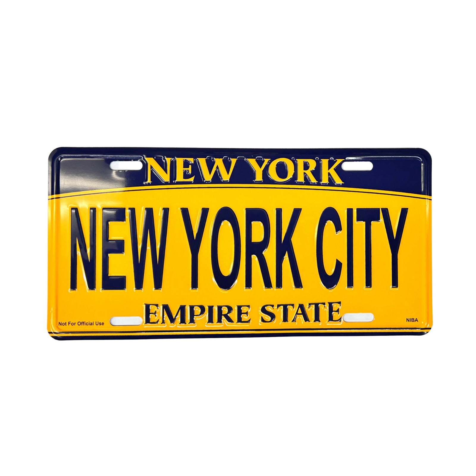 NEW YORK CITY License Plate for Art, Gift and Souvenir, Embossed Aluminum Plate
