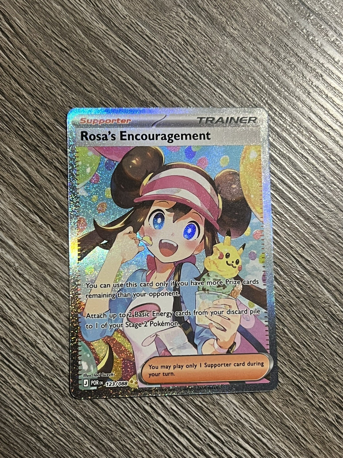 Pokémon TCG Rosa’s Encouragement SAR 123/088 Perfect Order – Mint, Pack Fresh
