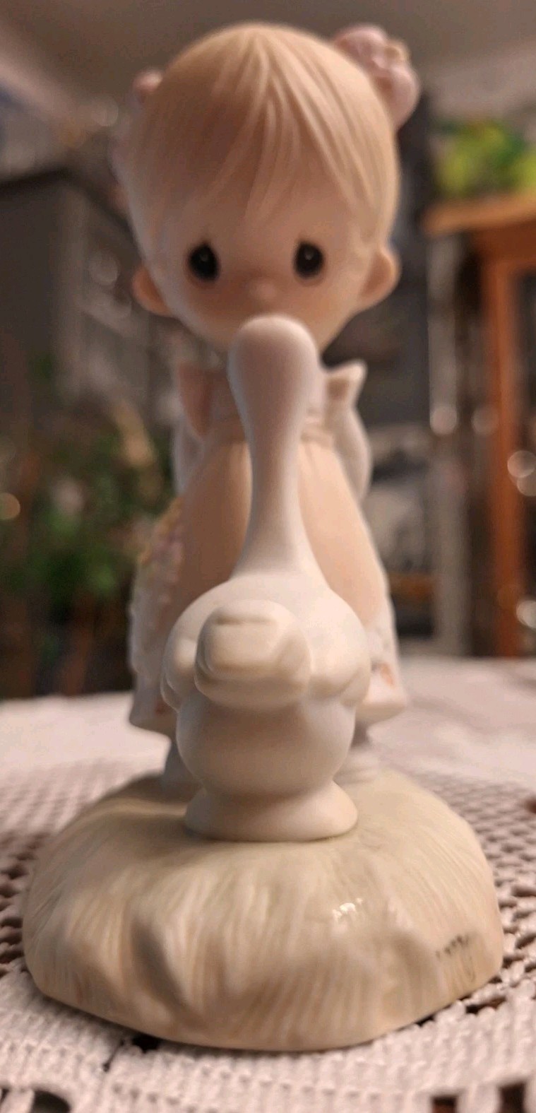 Precious Moments „Make a Joyful Noise“ E-1374/G 1978 Original 21 Girl & Goose
