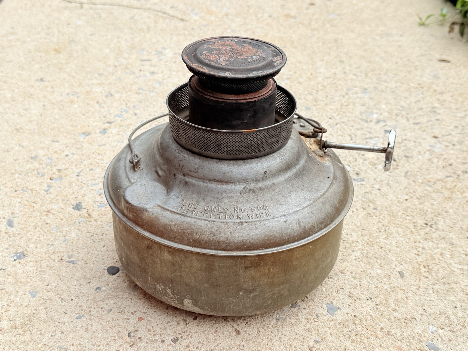 Vintage Perfection Kerosene Oil Stove Heater Burner Fuel Tank #500 Wick