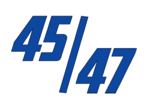 Vinyl Car Decal Sticker – TRUMP 45 / 47 MAGA President flag truck window America