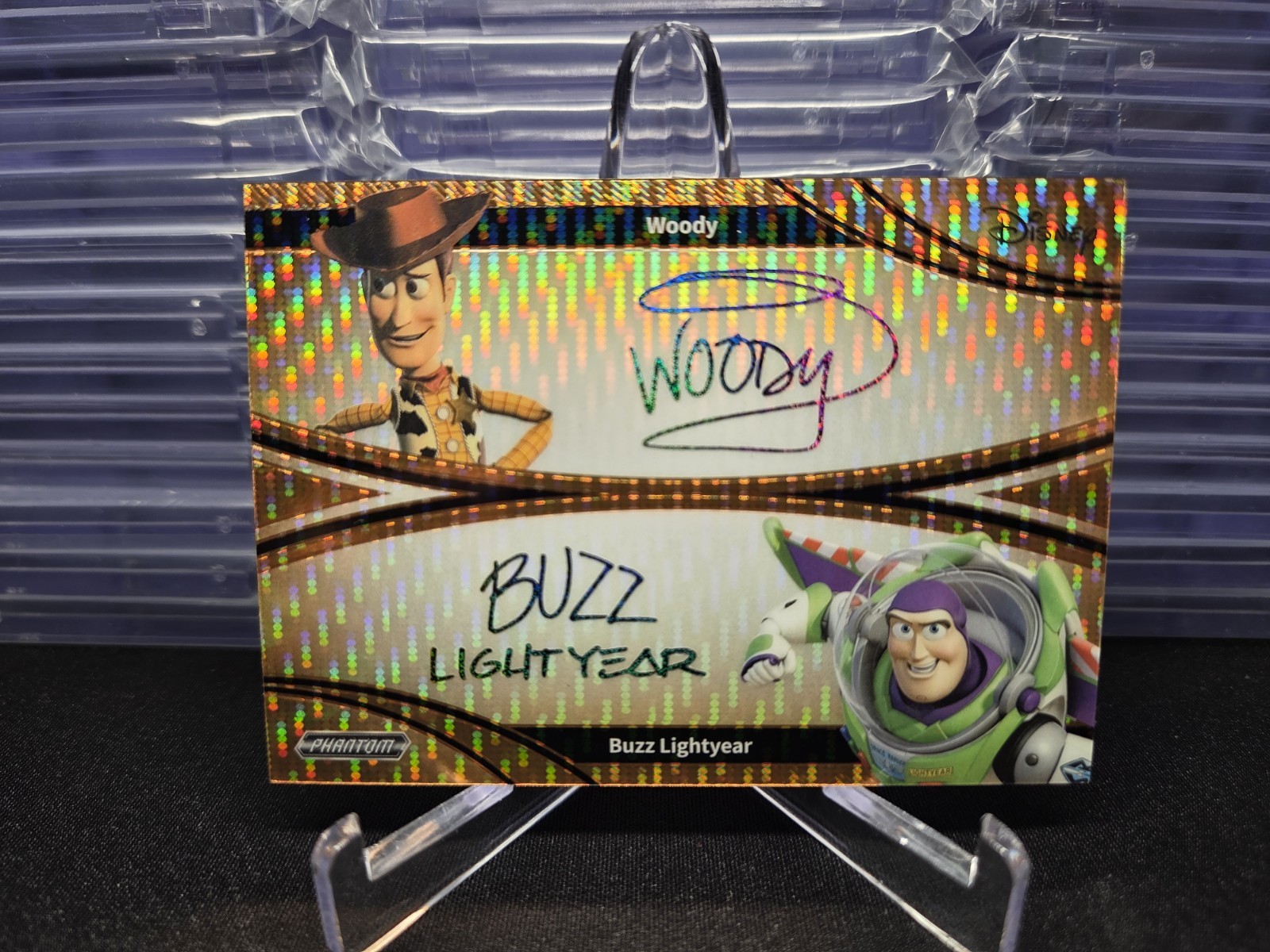 2025 Kakawow Phantom Disney Woody & Buzz Rainbow Dual Auto Orange 33/50