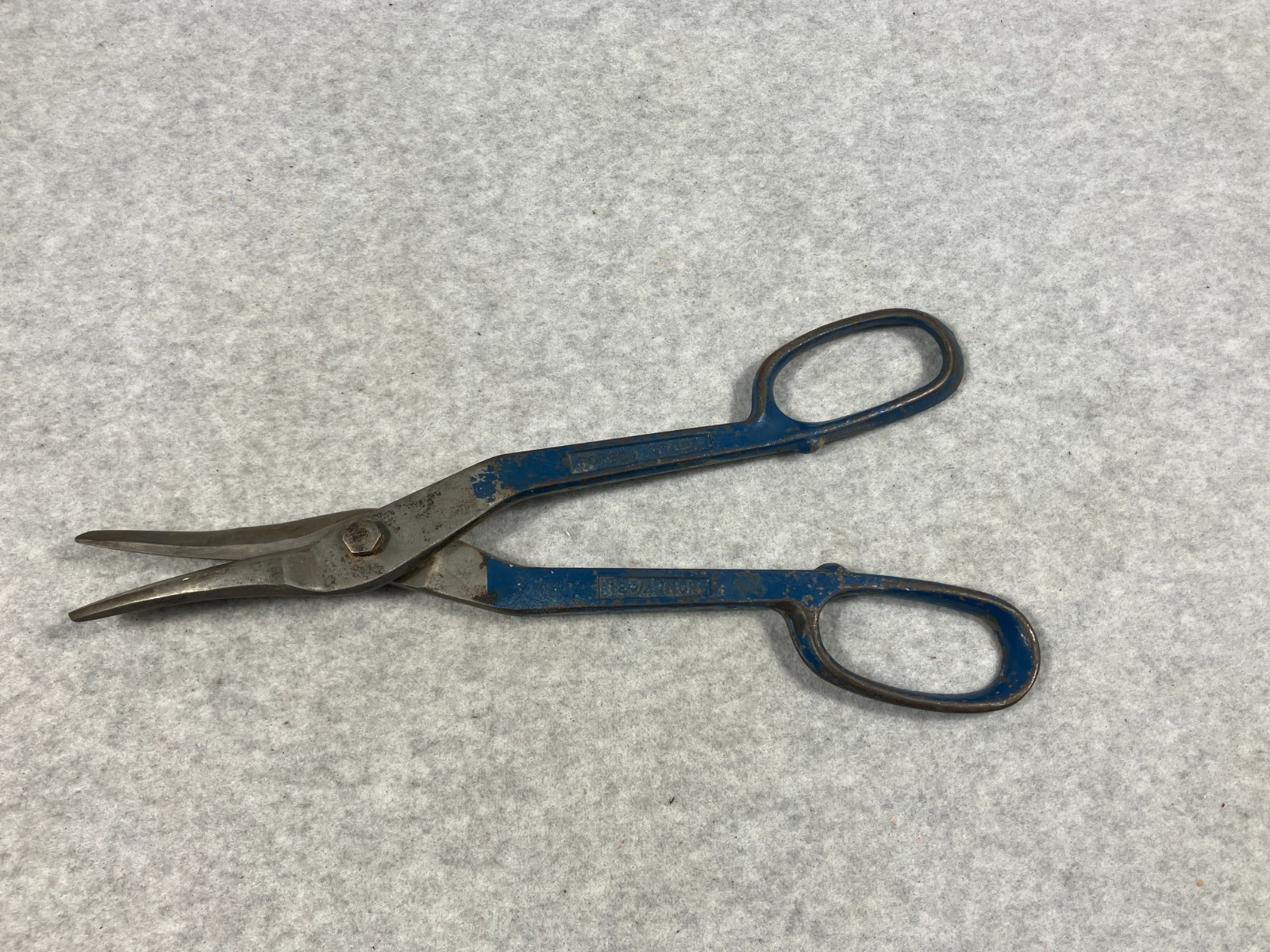 Vintage Blue Bird No. 212 12-3/4″ Duckbill Tin Snips Sheet Metal Shears USA