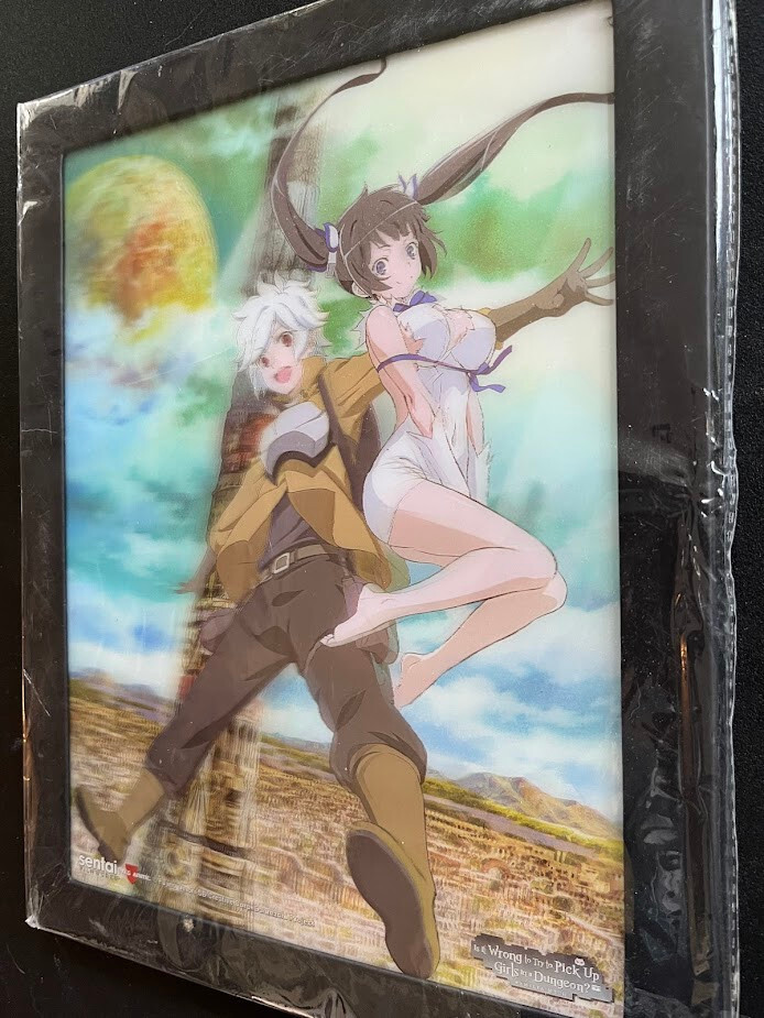 Yes Anime 3D Print: Is It Wrong to Try to Pick Up Girls in a Dungeon? 11″ x 13″