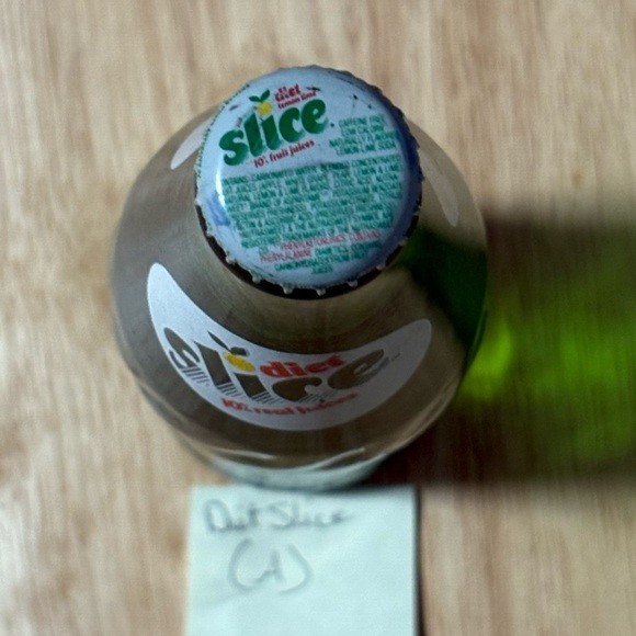 Vintage Diet Slice Green 16oz Soda Bottle Money Back Bottle SEALED (A)