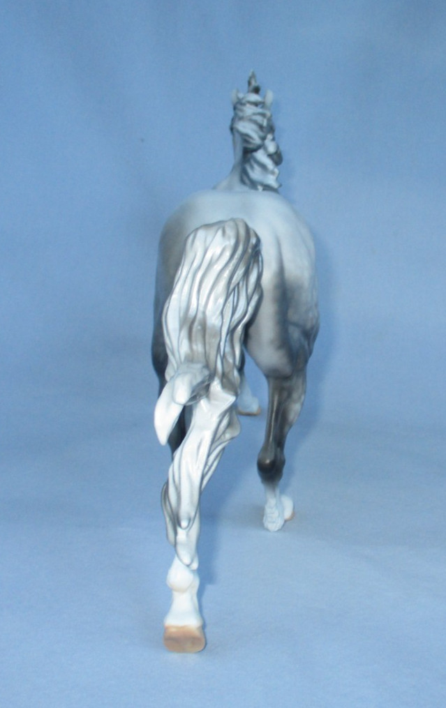 Peter Stone Horse Silver Storm Volo matte Dapple Grey mustang mare 1/15 non deco