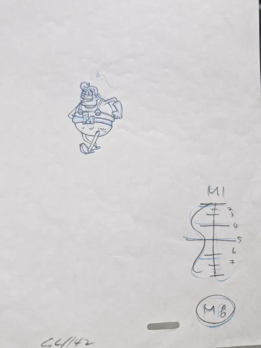 RARE SpongeBob Season 1 Original Production Cel & Sketches Lot + Storyboard