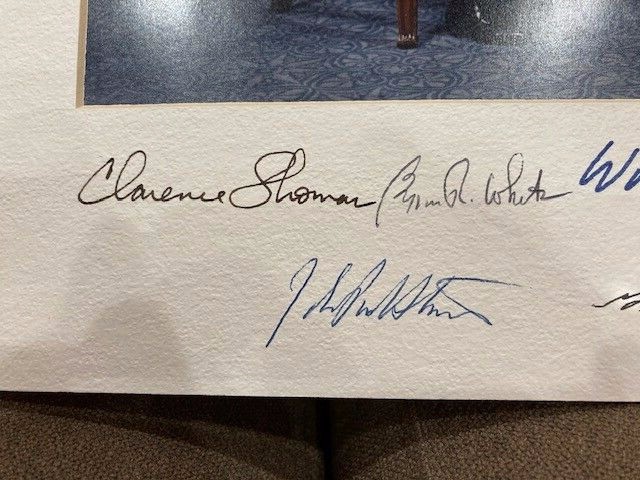 Rare Signed US Supreme Court Informal Group Photograh Justice Thomas Appointment