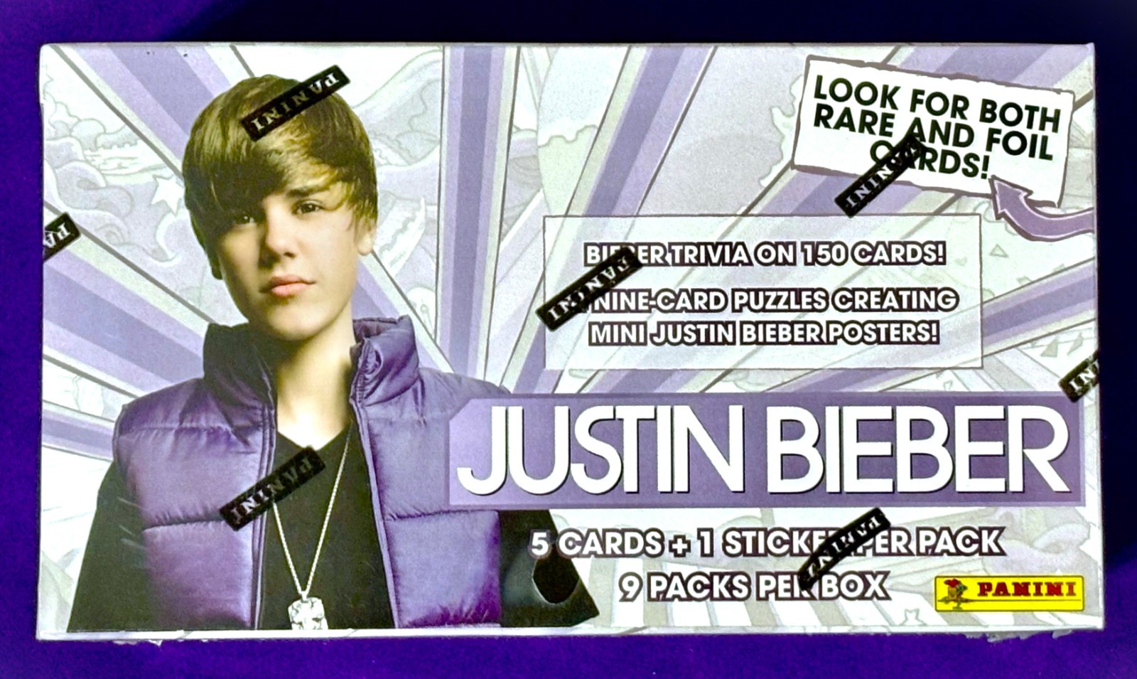 2010 Panini Justin Bieber UNOPENED BOX * 9 SEALED PACKS * Drake ROOKIE Card RC ?