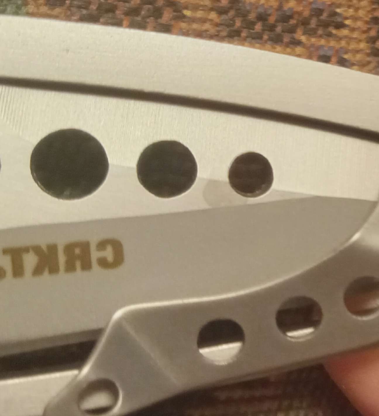 CRKT Van Hoy Snap Lock Plain Edge Knife 5102 USED WITH A SLIGHT BLEMISHED