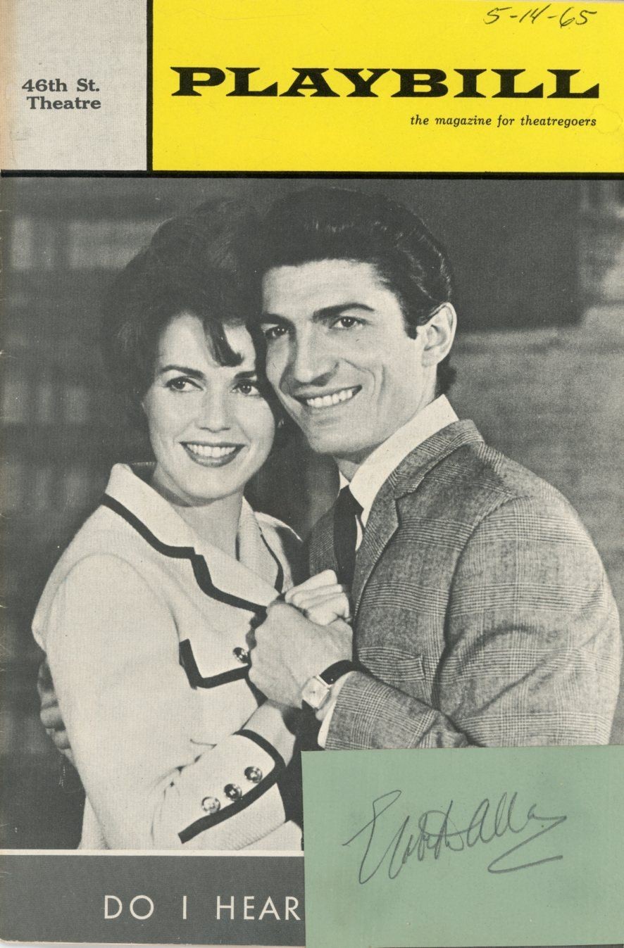 Elizabeth Allen- Signed Page with a Playbill Program