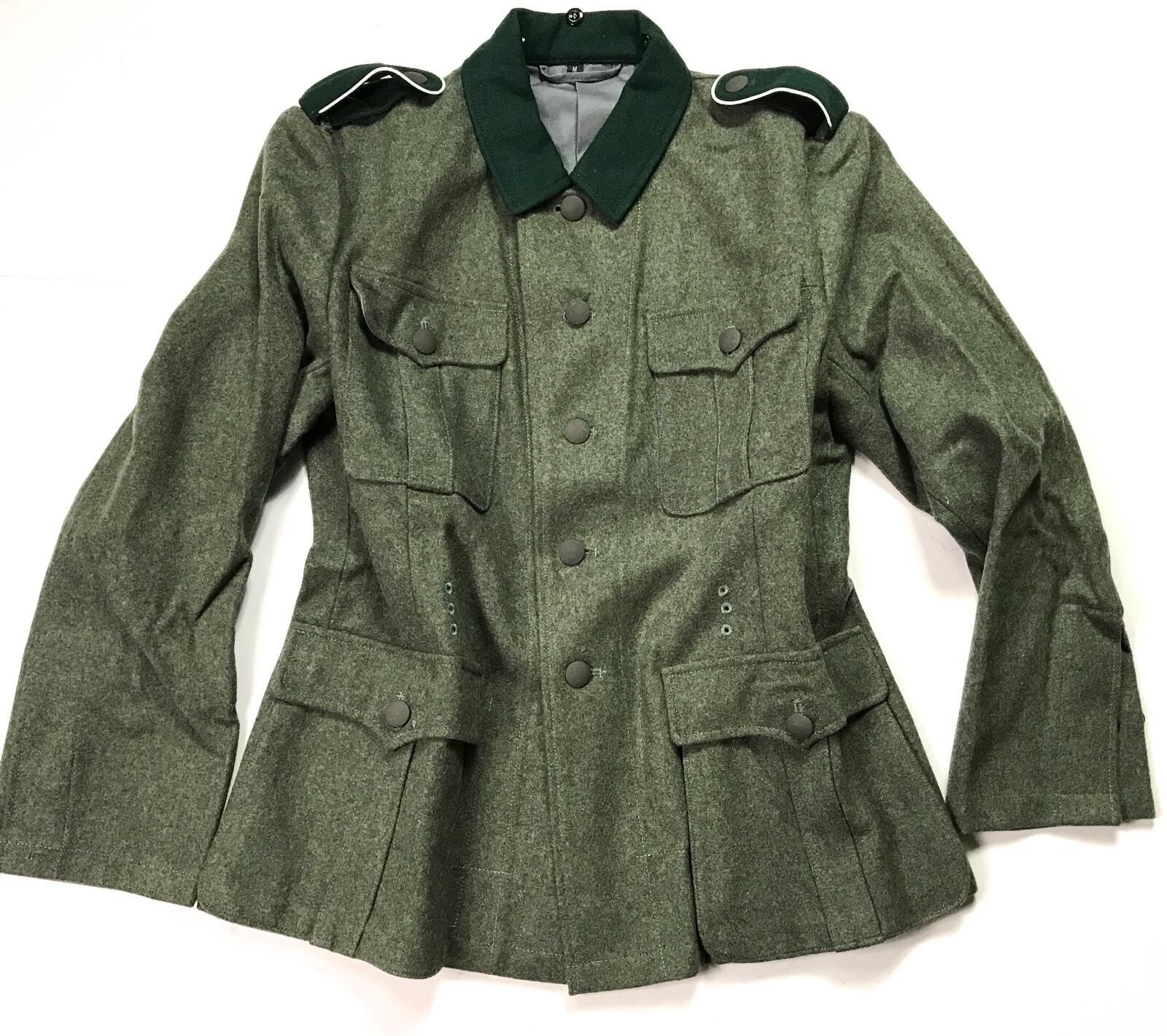 WWII GERMAN HEER WAFFEN M1936 M36 WOOL COMBAT FIELD GREY TUNIC-XLARGE