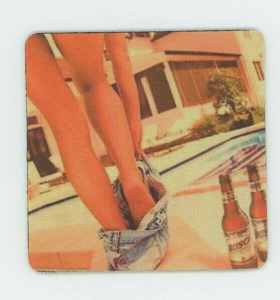 Busch Beer COASTER Sexy Pool Legs