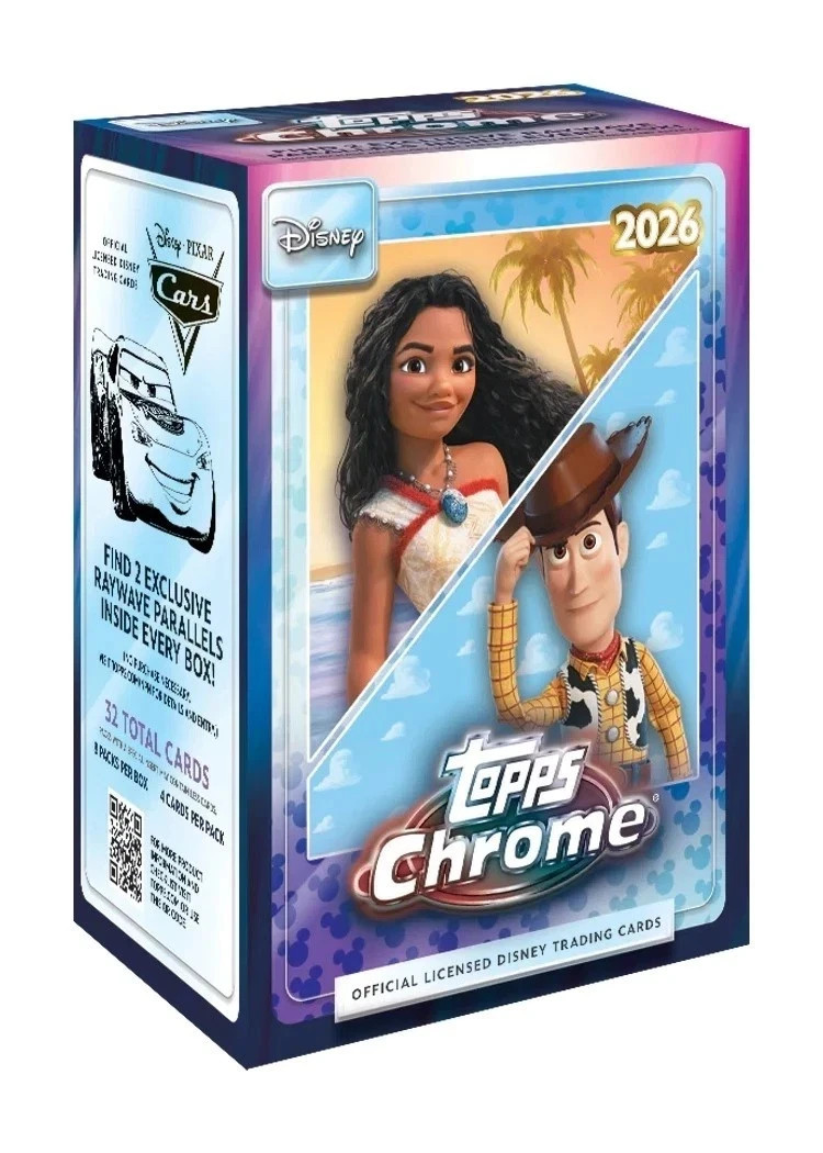 2026 Topps Chrome Disney Value Blaster Box Free Shipping