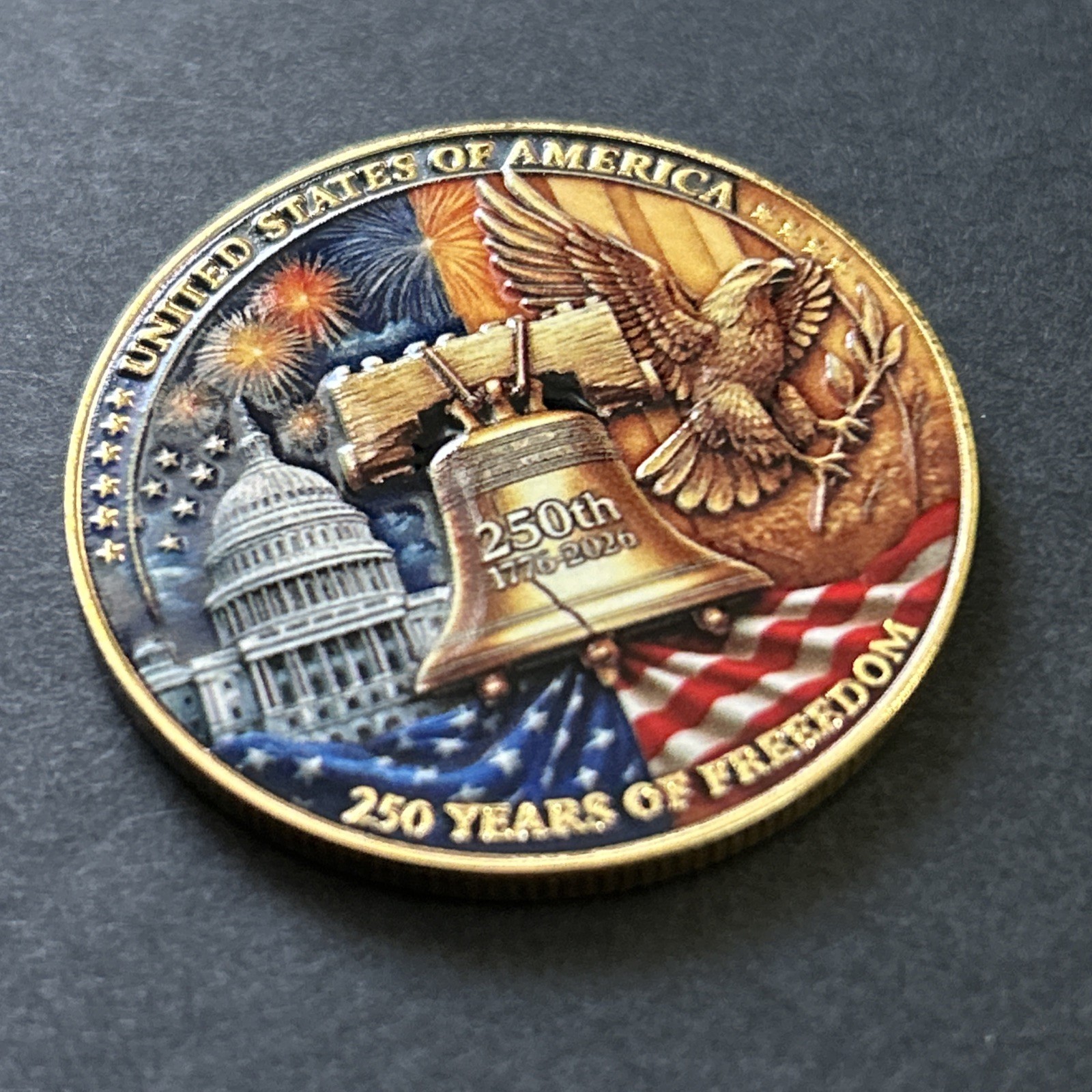 *250TH ANNIVERSARY* UNITED STATES OF AMERICA 1776-2026 Commemorative Coin Medal