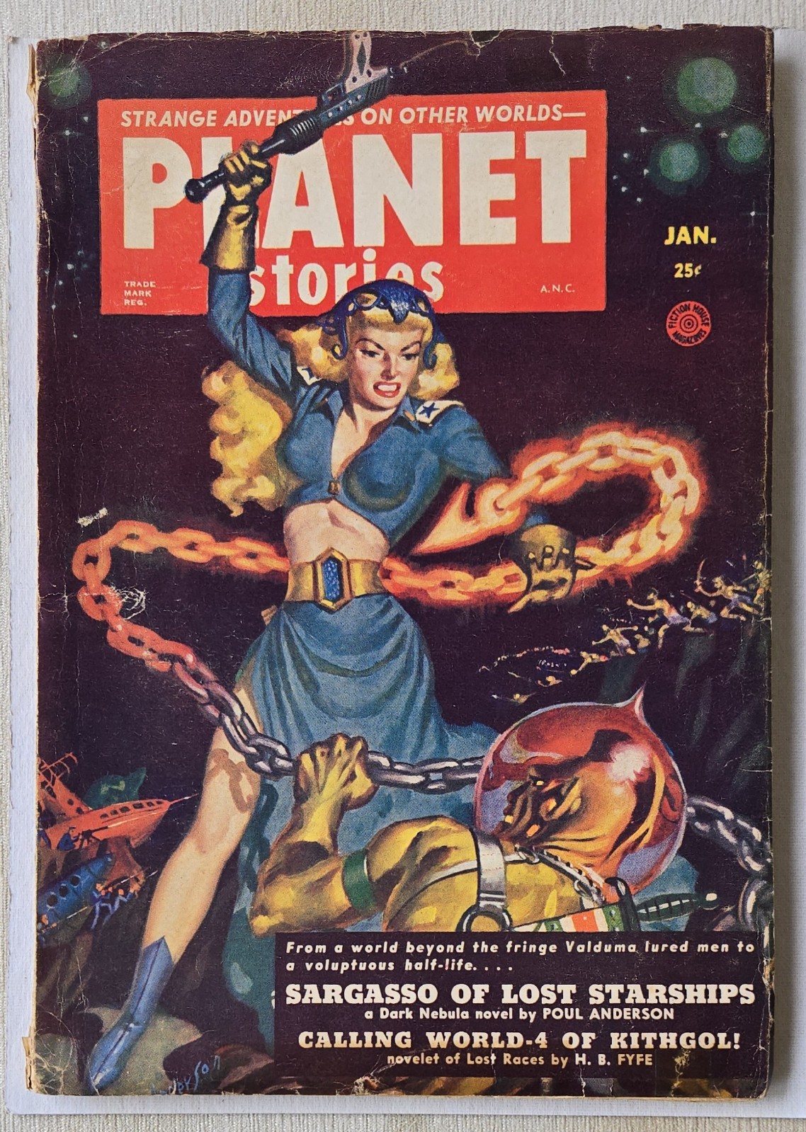 Planet Stories Vol 5 No 4 Science Fiction Sci-Fi Pulp Magazine 1952