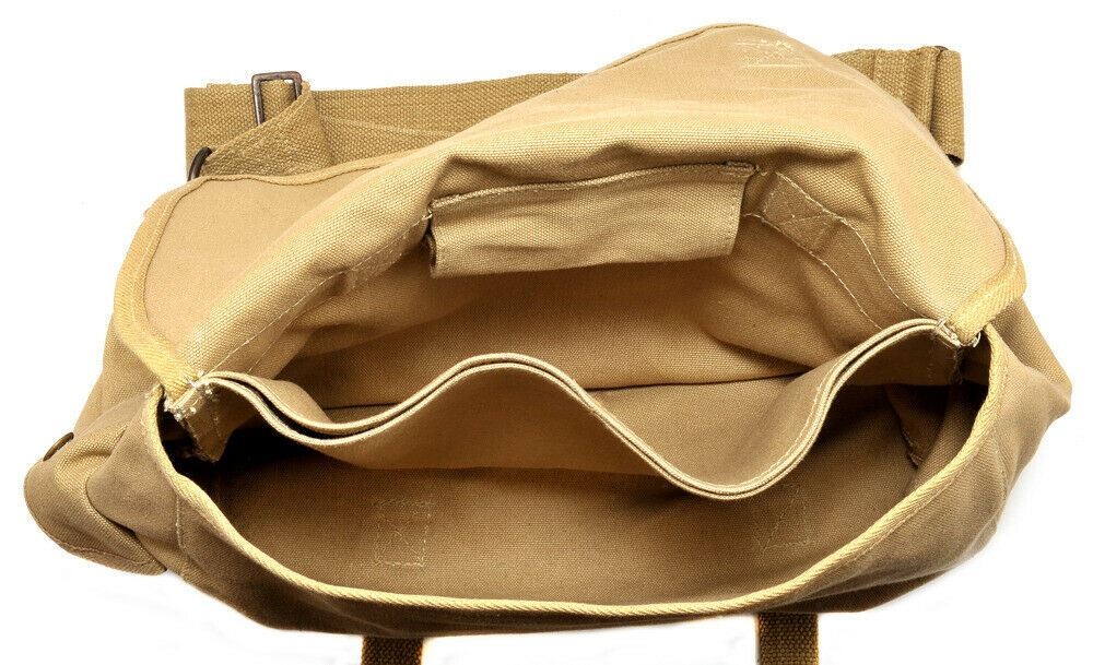 U.S. WW2 M1936 Musette Bag with Shoulder strap Khaki marked JT&L 1942