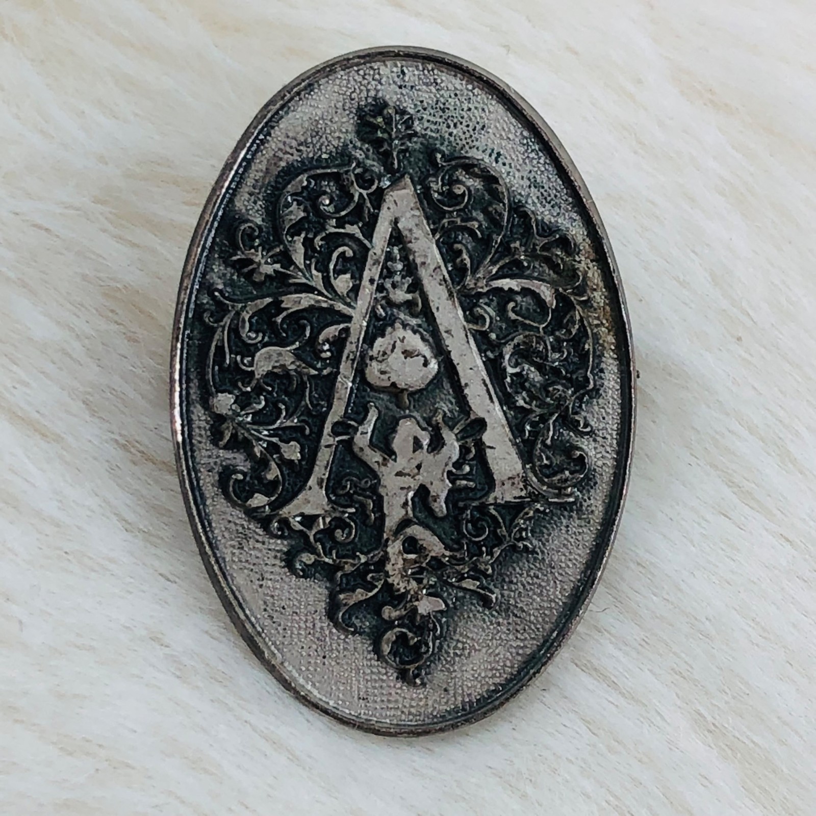 Vtg Aspen Ski Resort Colorado Souvenir Silver Tone Lapel Brooch Pin Badge