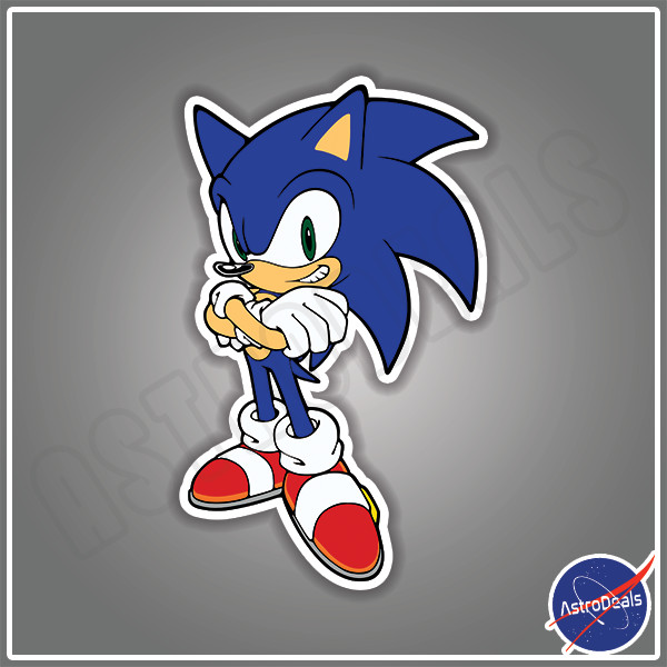 Sonic The Hedgehog Retro Vinyl Decal Sticker Size:3″-12″