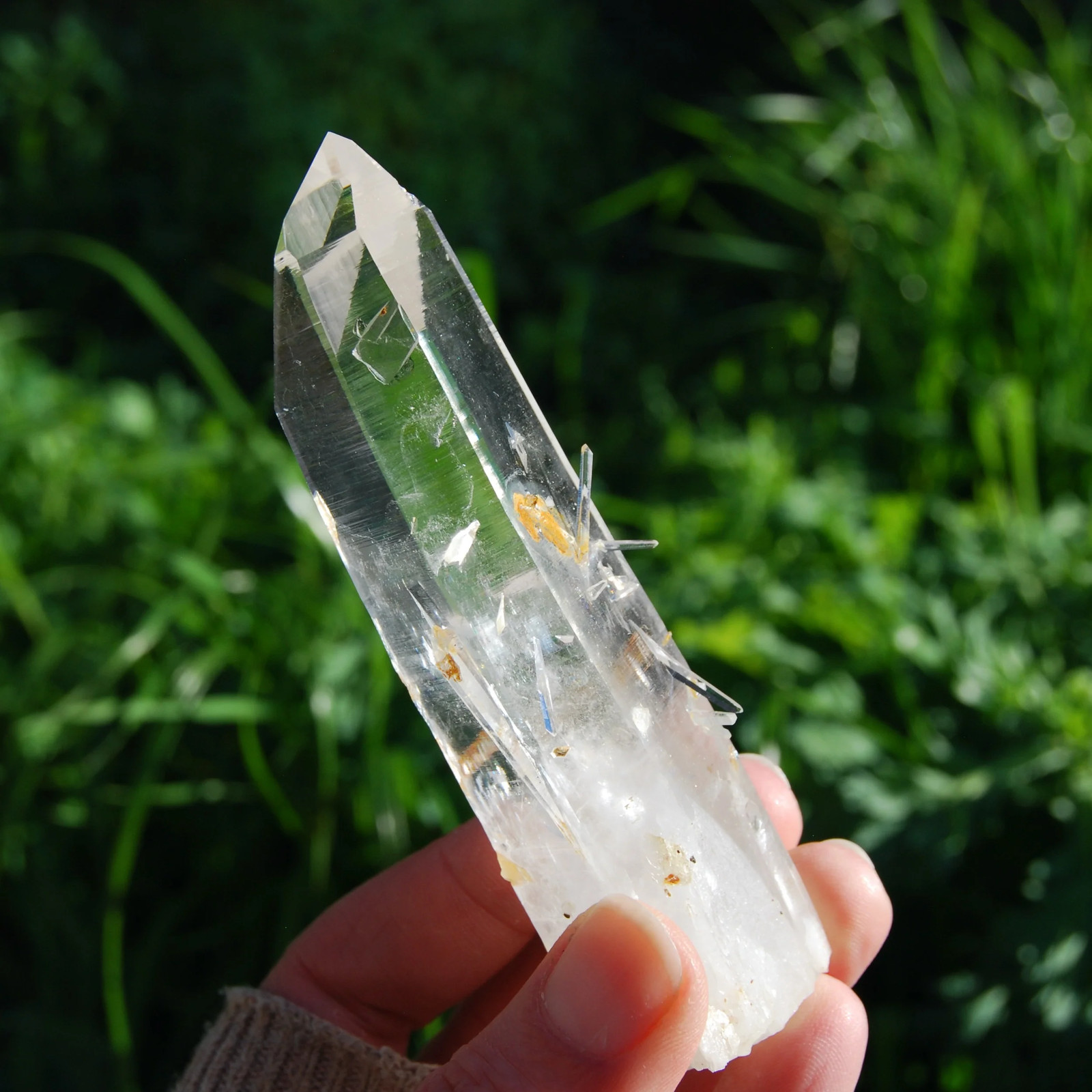 4.5in 132g Channeler Blades of Light Lemurian Crystal, Optical Quartz, La Bellez
