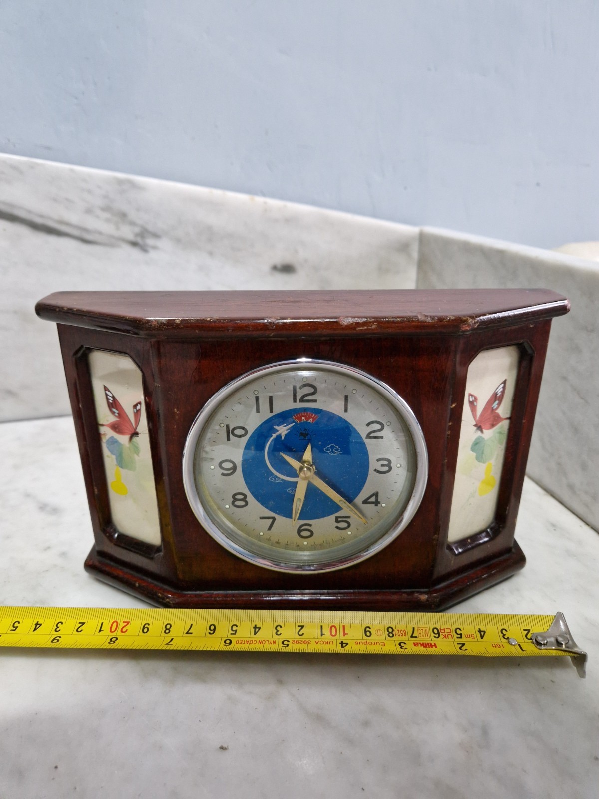 Vintage Made In China Aeroplane Clock