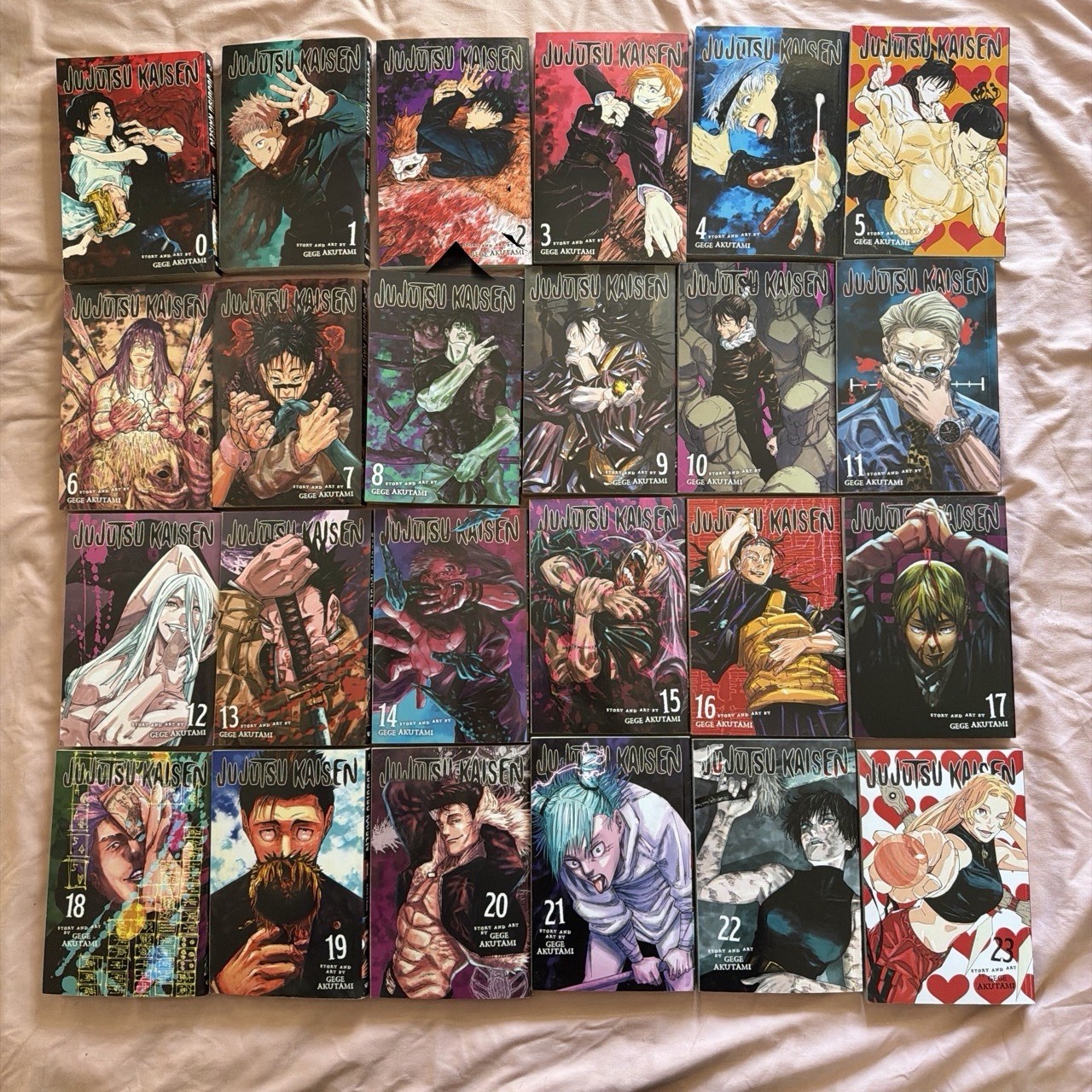 Jujutsu Kaisen Manga Lot Vol 0-23 English VIZ Media TPB Gege Akutami