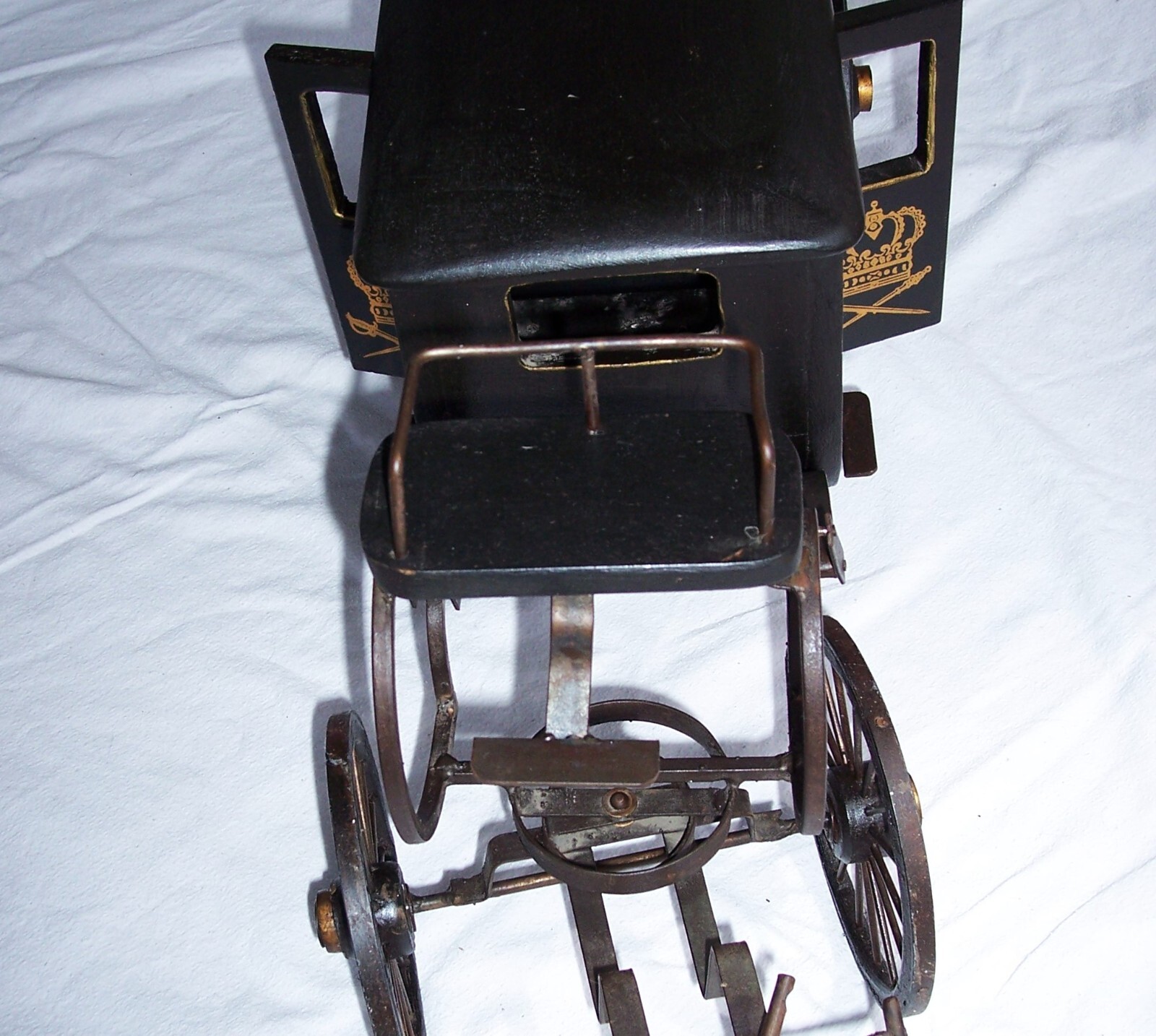 Byers‘ Choice Large Horse Carriage Coach Wood Metal Impressive Collectible!
