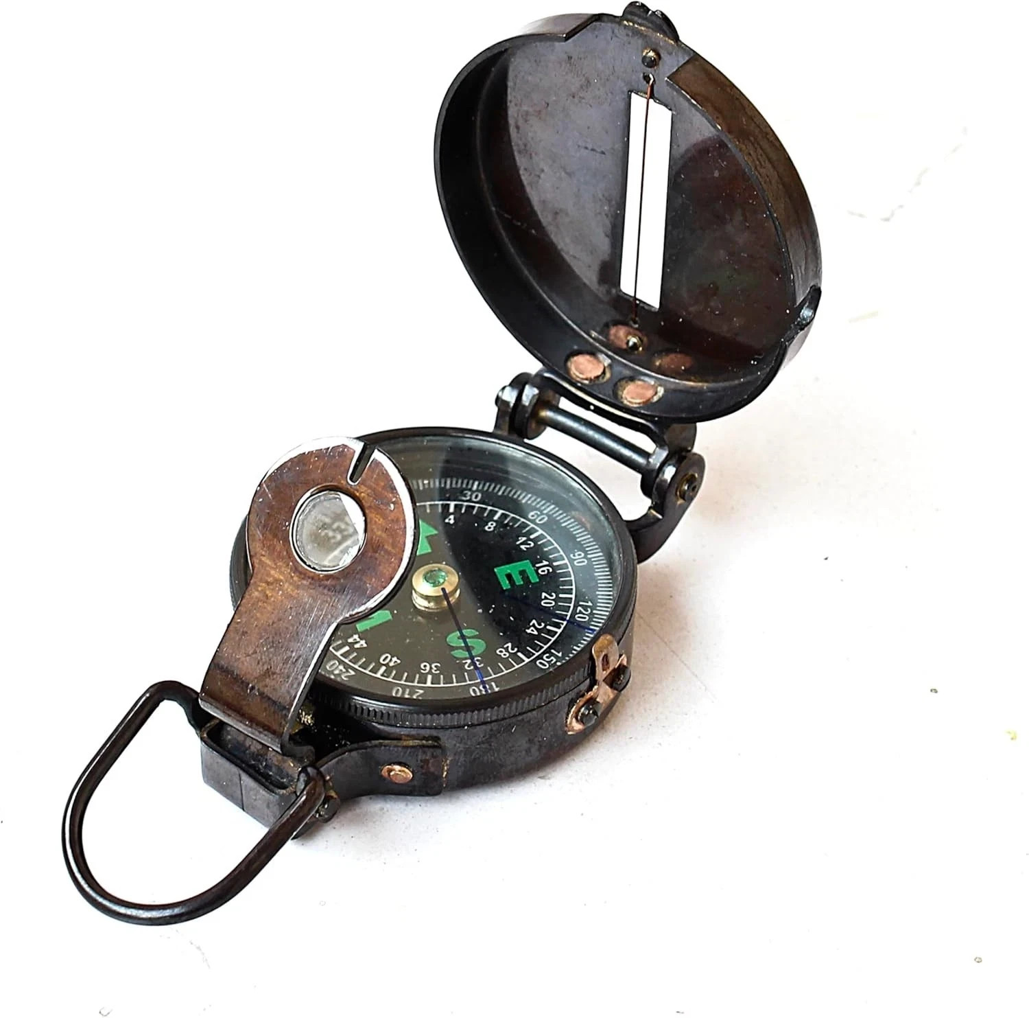 Thumb Style Solid Brass Soldiers Military WW 1940 Navigational Compass Gift item