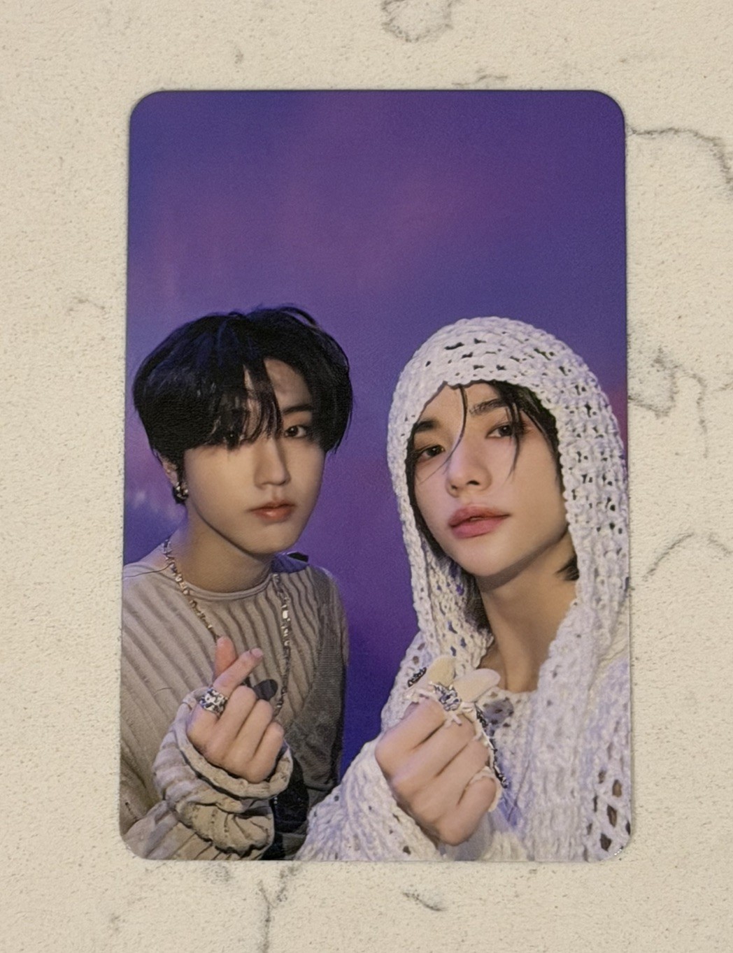 Stray Kids Rockstar Official Photocard Han and Hyunjin