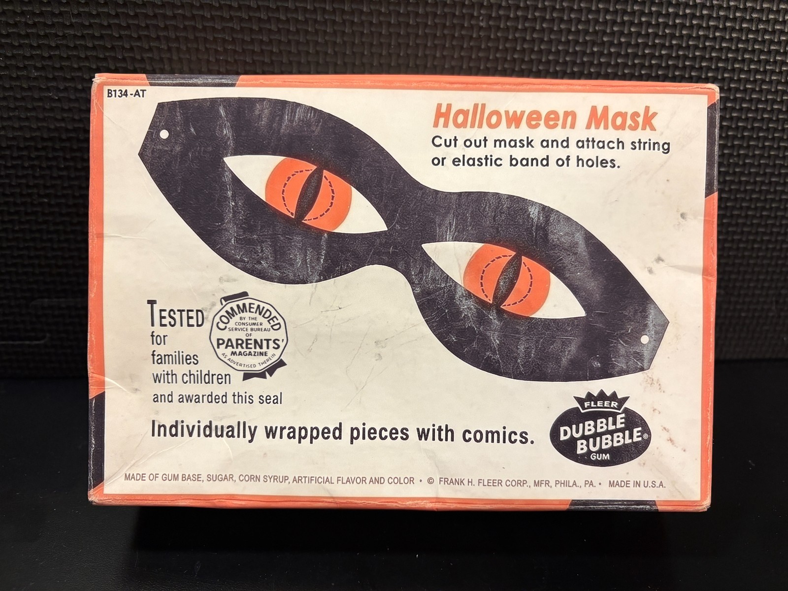 1950’s Dubble Bubble (Halloween, matte/light aged) – Empty custom design box