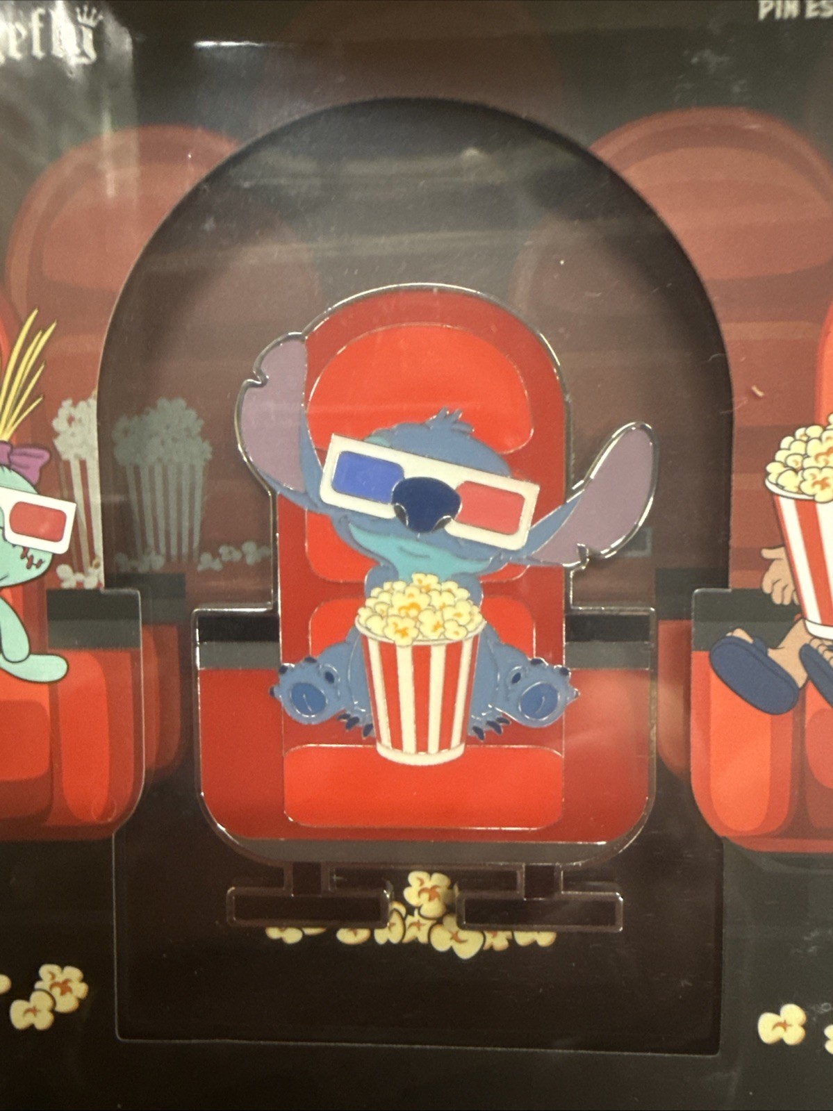 Loungefly AMC Disney Stitch Popcorn Glow In The Dark Limited Edition Pin