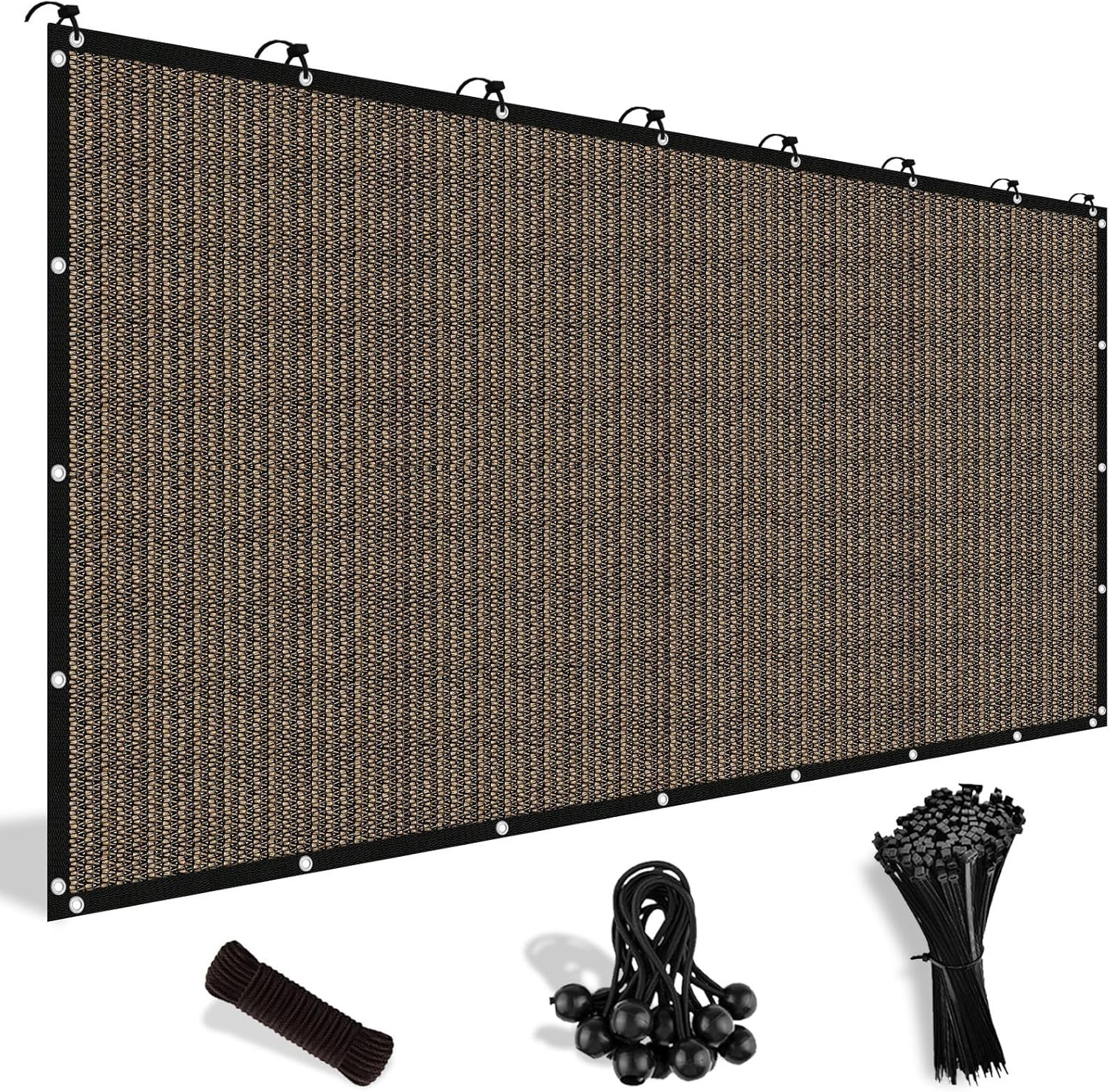 Outdoor Sun Shade Mesh Cover Sail Canopy Shelter Patio Yard Pool UV Protection