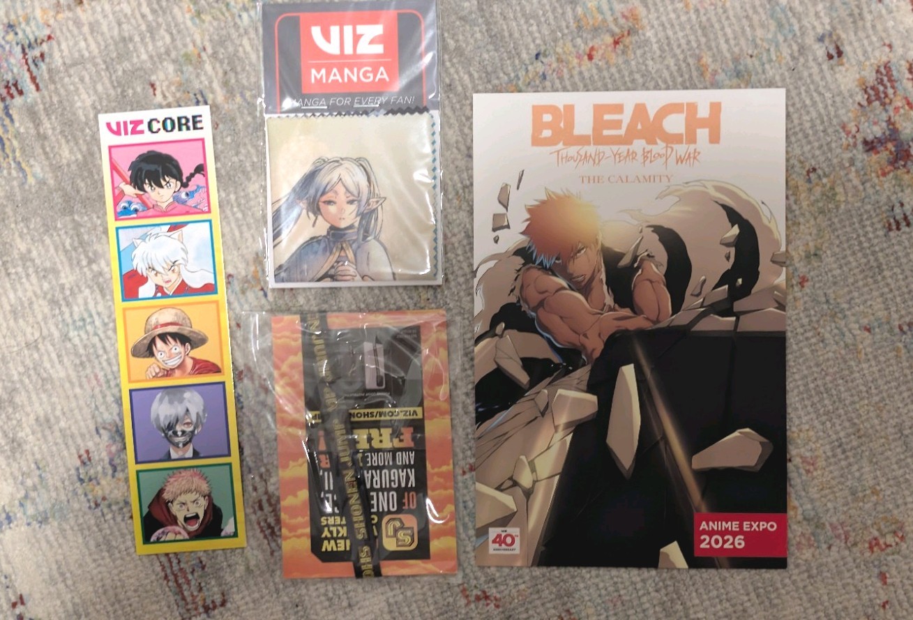 Anime Expo 2026 Viz Media Exclusive Goodie Set, Frieren Inuyasha Cloth Sealed