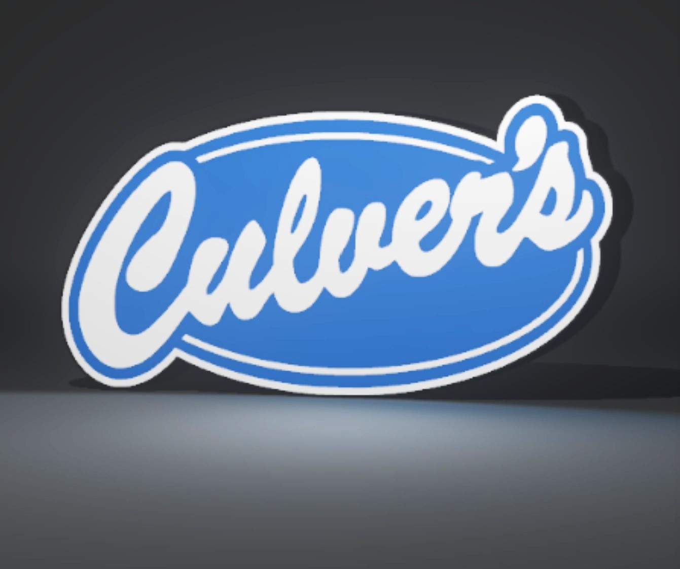 CULVERS RESTAURANT LED SIGN LIGHT BOX LARGE 15″ MAN CAVE GARAGE FAST FOOD