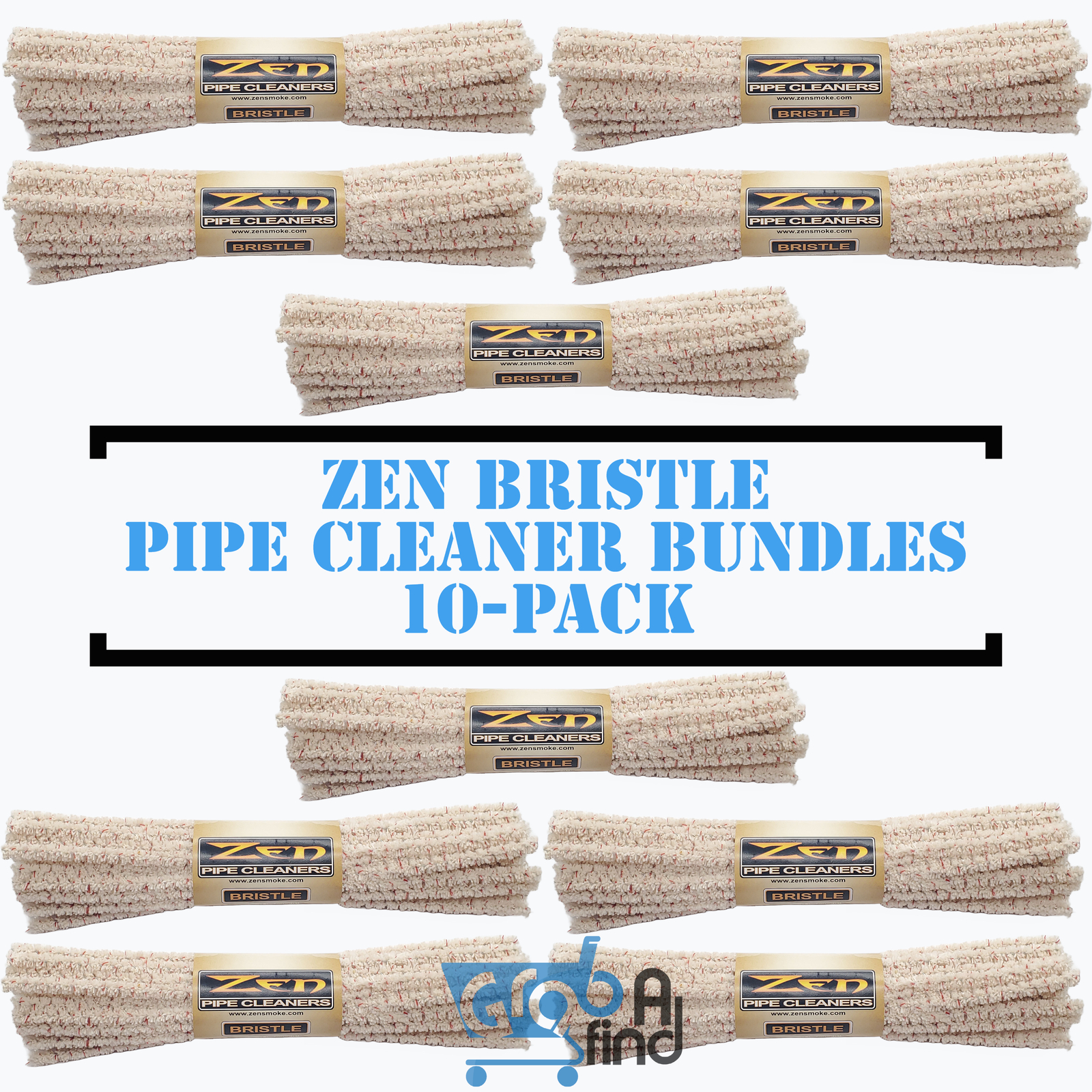 ZEN Bundles Zen Pipe Cleaners Hard Bristle 10-Pack – 44/bundle X10 / 440 count